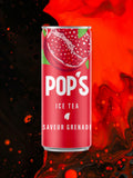 Pops Iced Tea Pomegranate 330ml Can Limited Edition Imported from EU Saveur Grenade