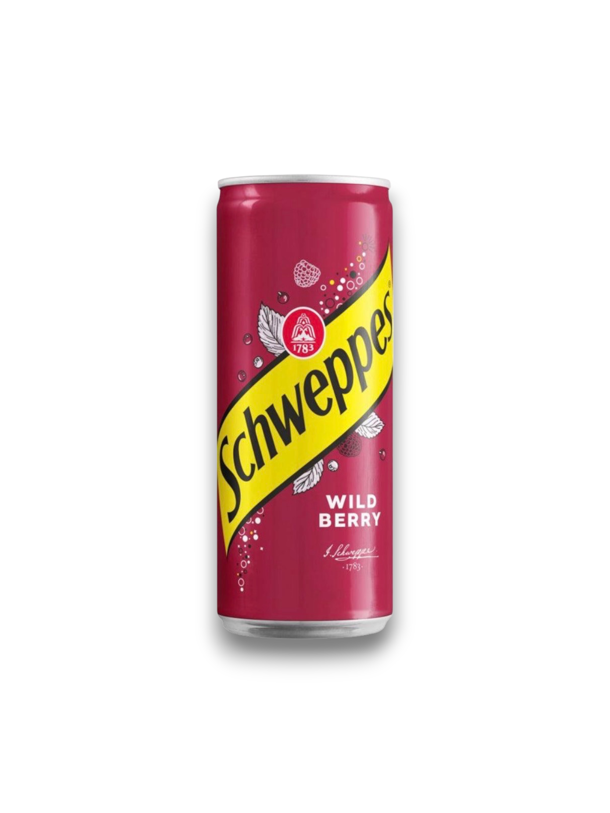 Schweppes Wild Berry 330ml Can – Imported from France Premium Berry Soft Drink