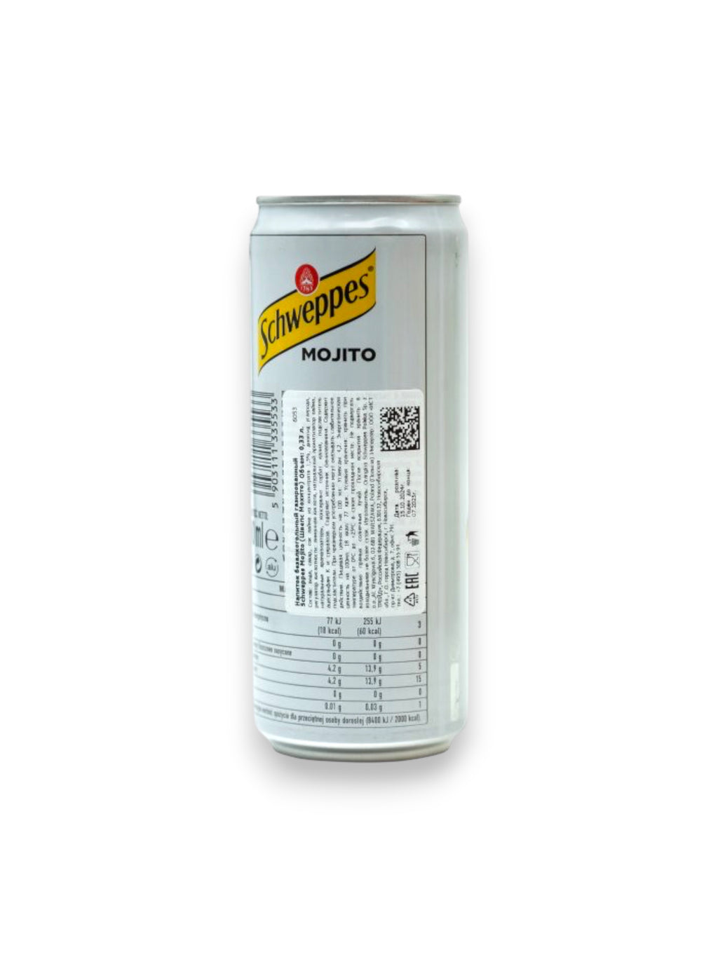 Schweppes Mojito 330ml Can – Imported from France Mint Lime Soft Drink