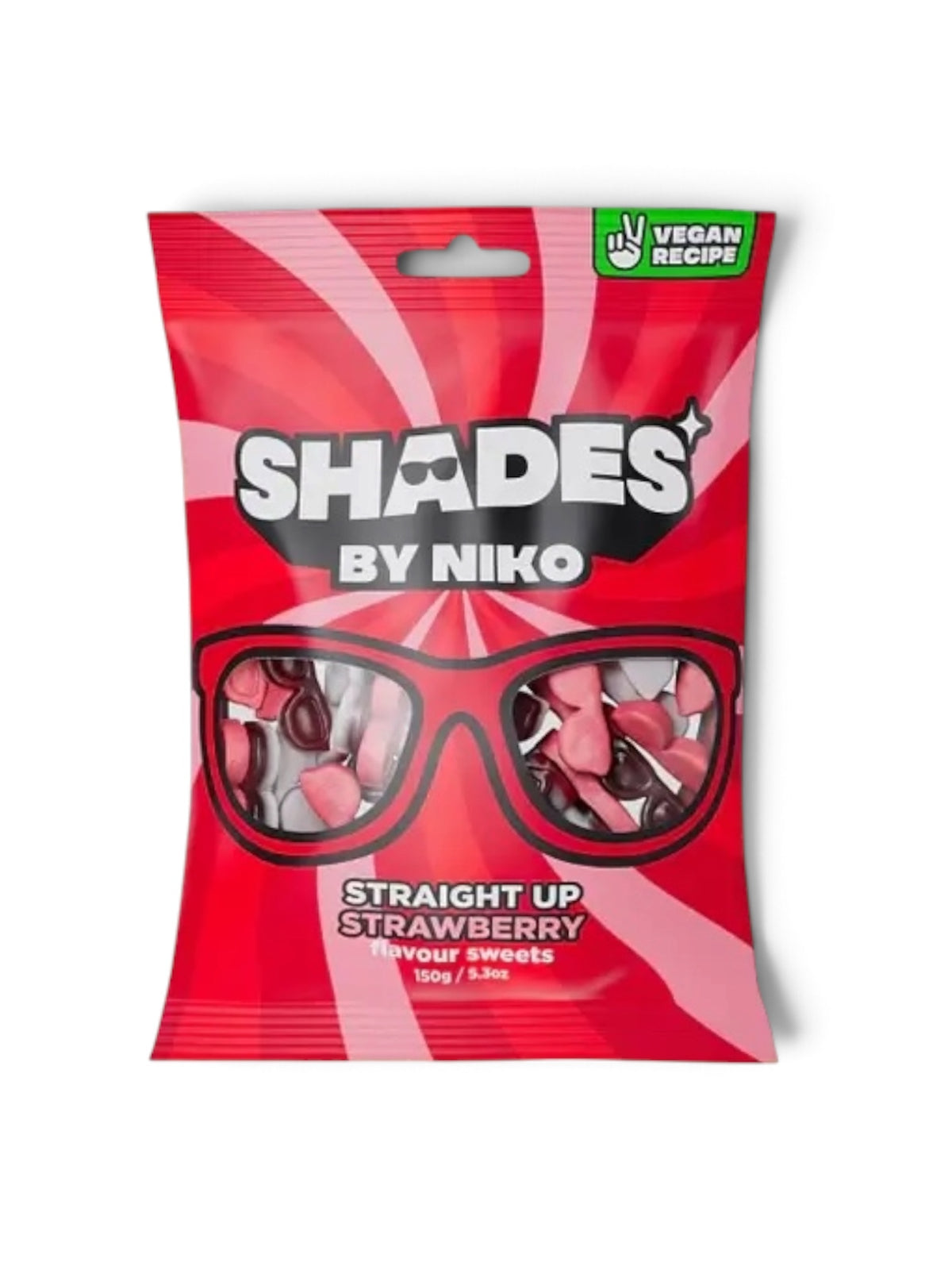 Shades by NIKO Straight Up Strawberry Candy – 150 g | Imported Germany