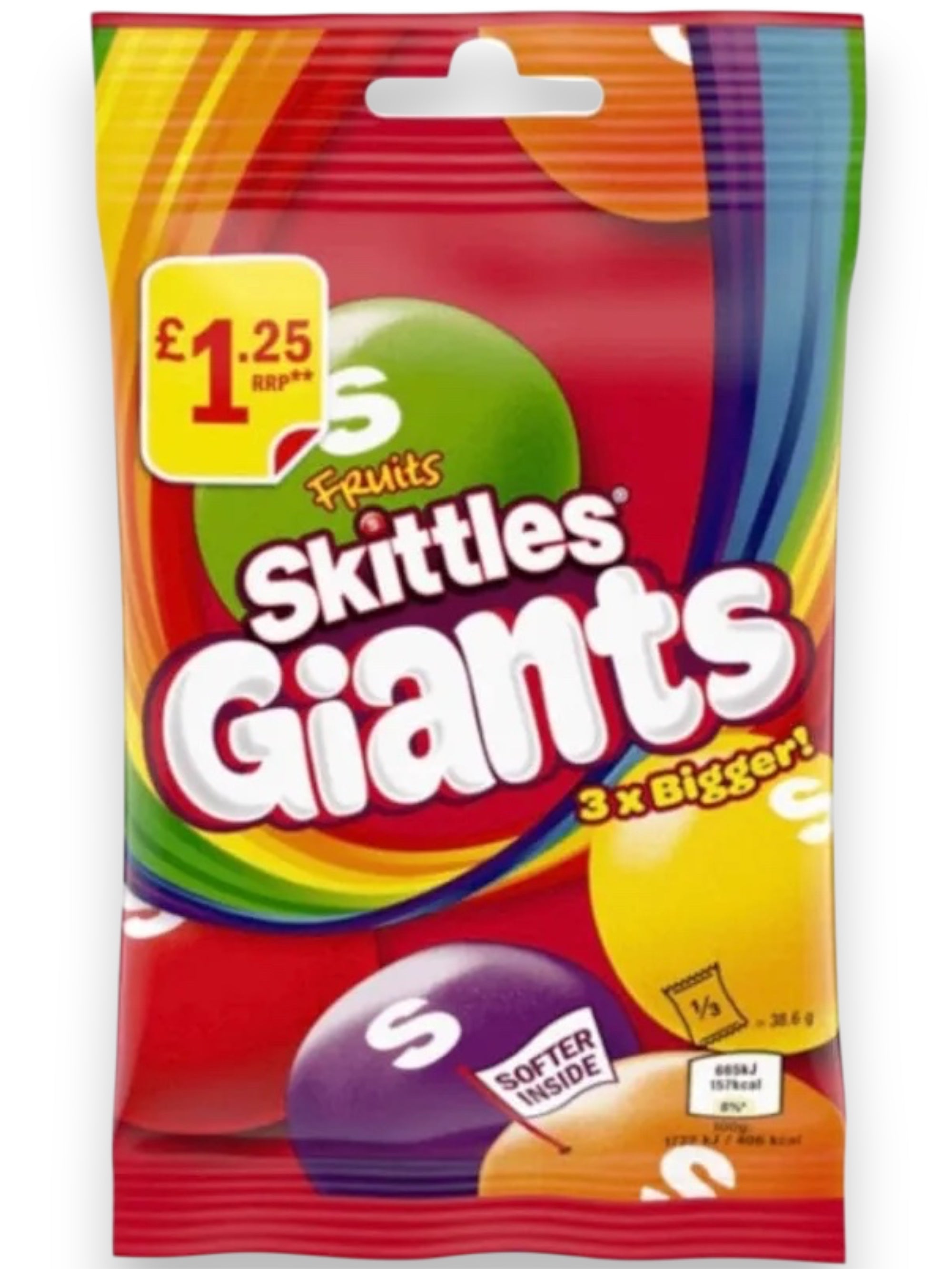 Skittles Giants 38.6g – Imported Exotic Giant Fruity Candy