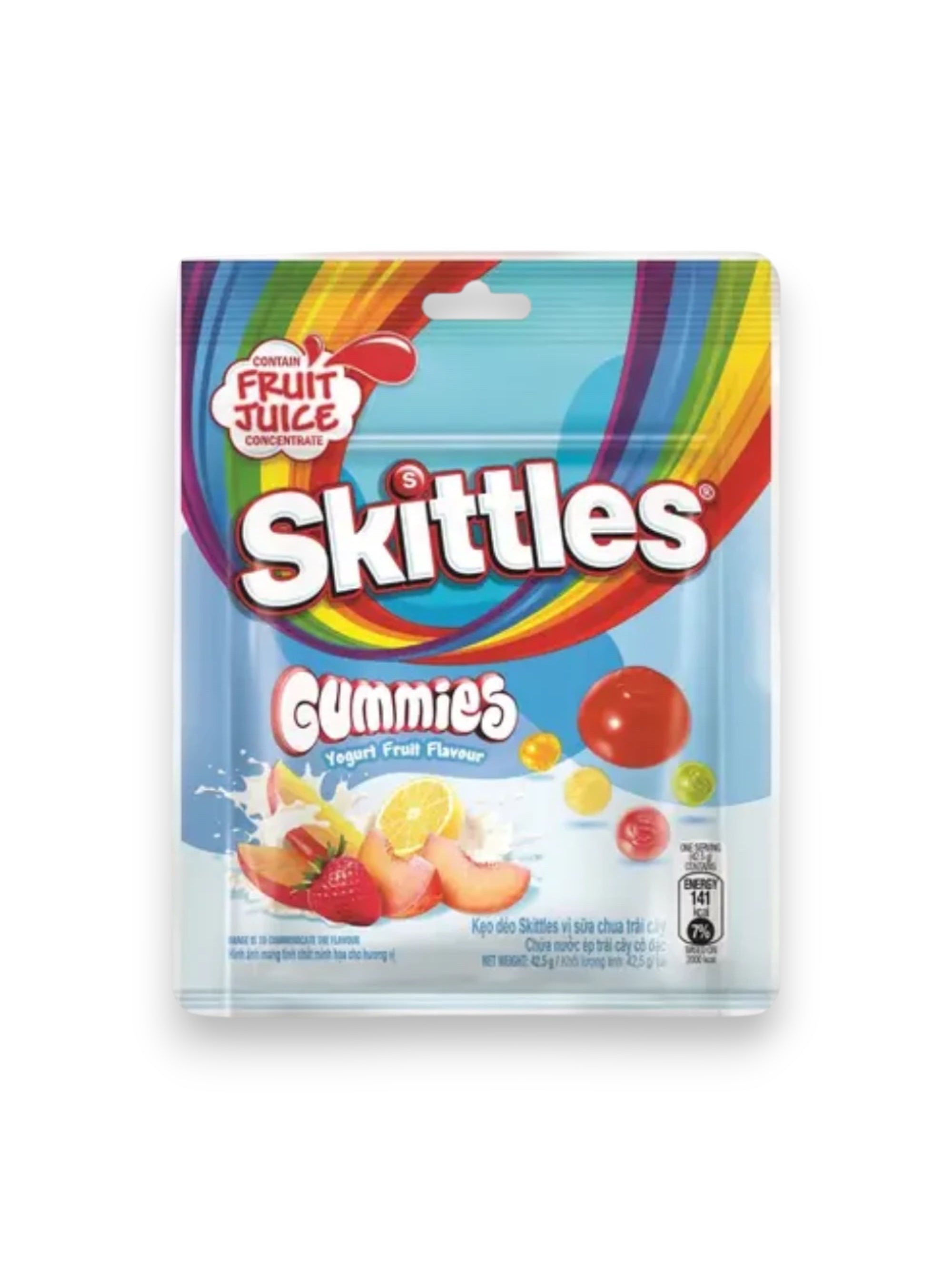 Skittles Gummies Yogurt Fruit Flavour 42.5g – Imported Exotic Fruity Gummy Candy