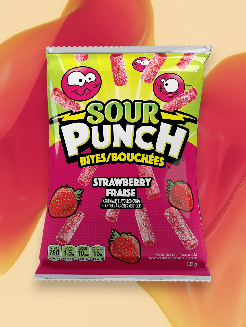 Sour Punch Strawberry Candy 142g | Imported Sour Strawberry Gummies