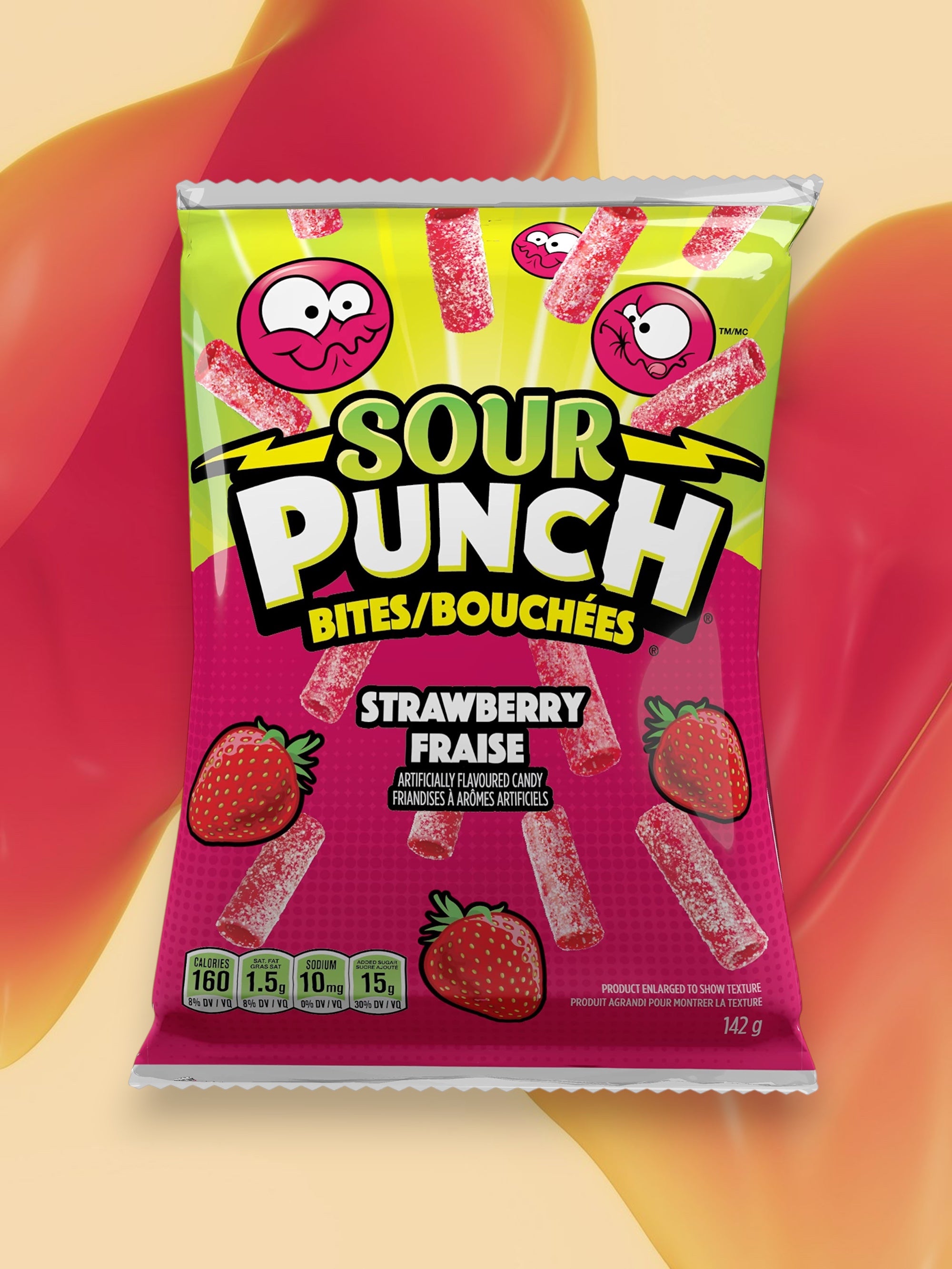 Sour Punch Strawberry Candy 142g | Imported Sour Strawberry Gummies