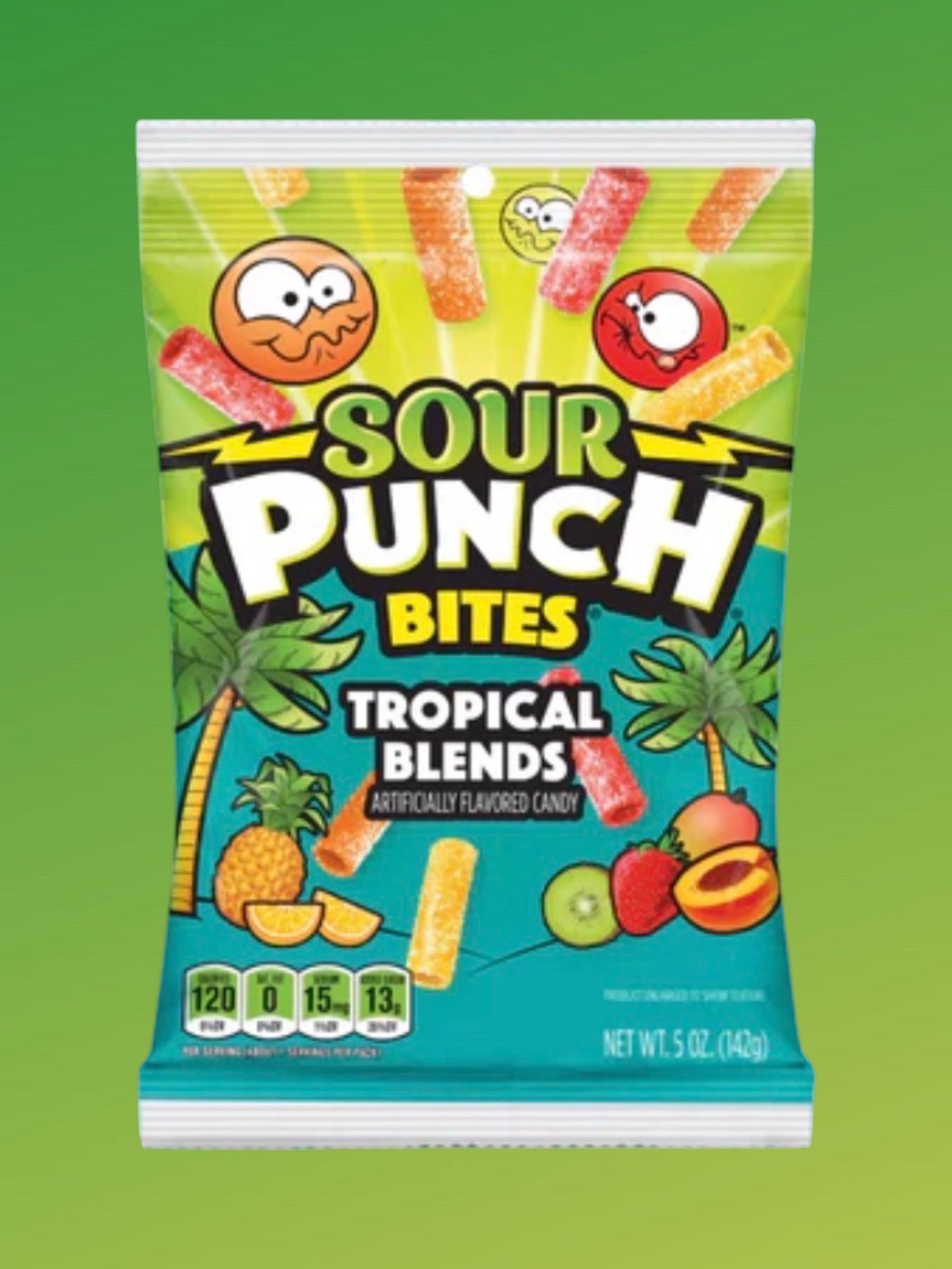 Sour Punch Tropical Blends Candy 142g | Imported Tropical Sour Gummies