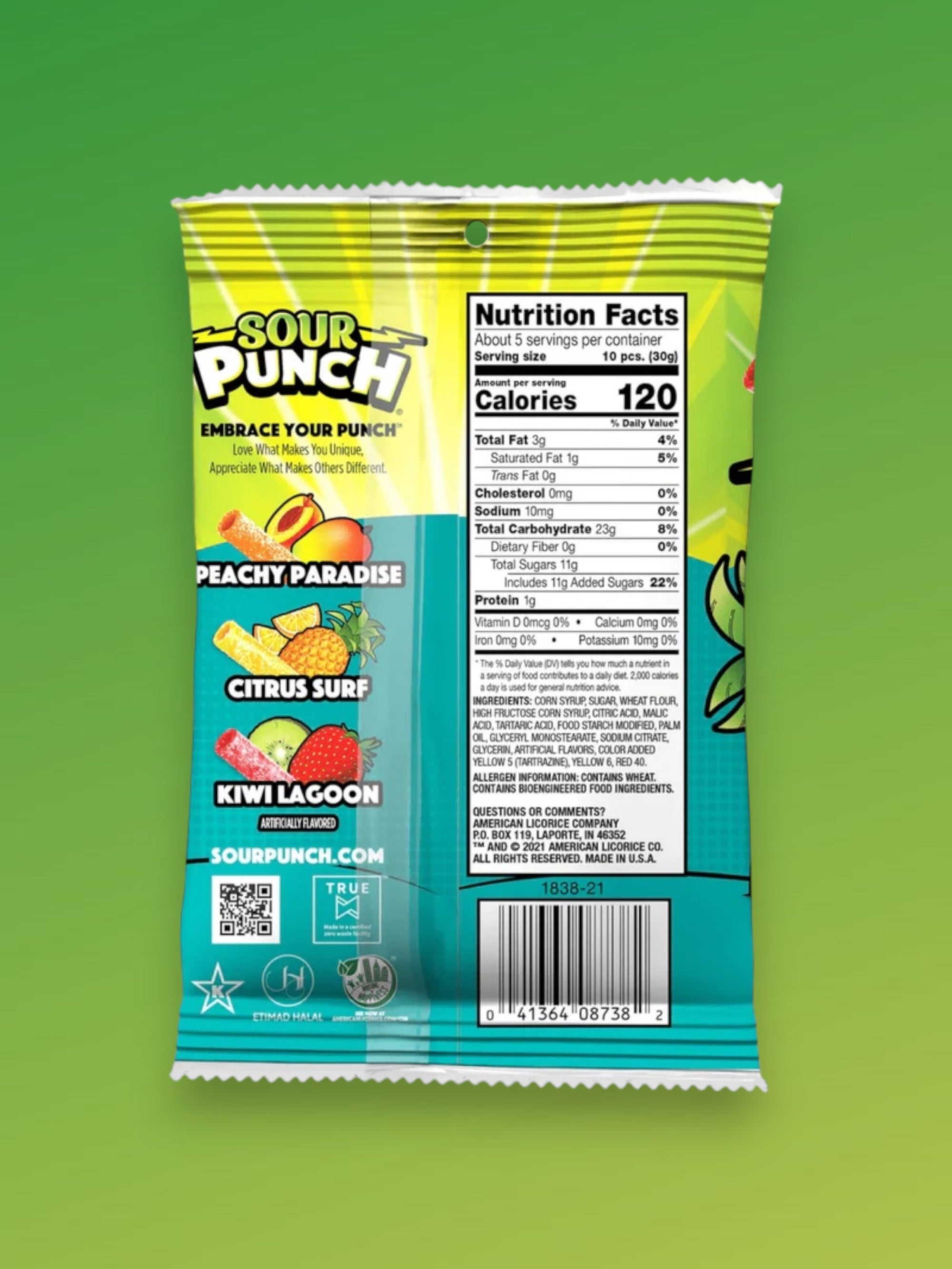 Sour Punch Tropical Blends Candy 142g | Imported Tropical Sour Gummies