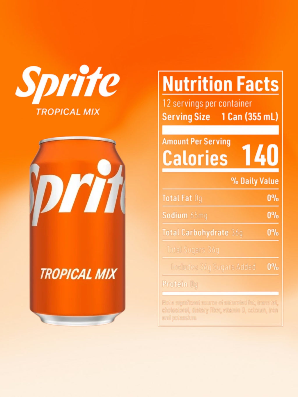 Sprite Tropical Mix – 355ml Imported Exotic Can