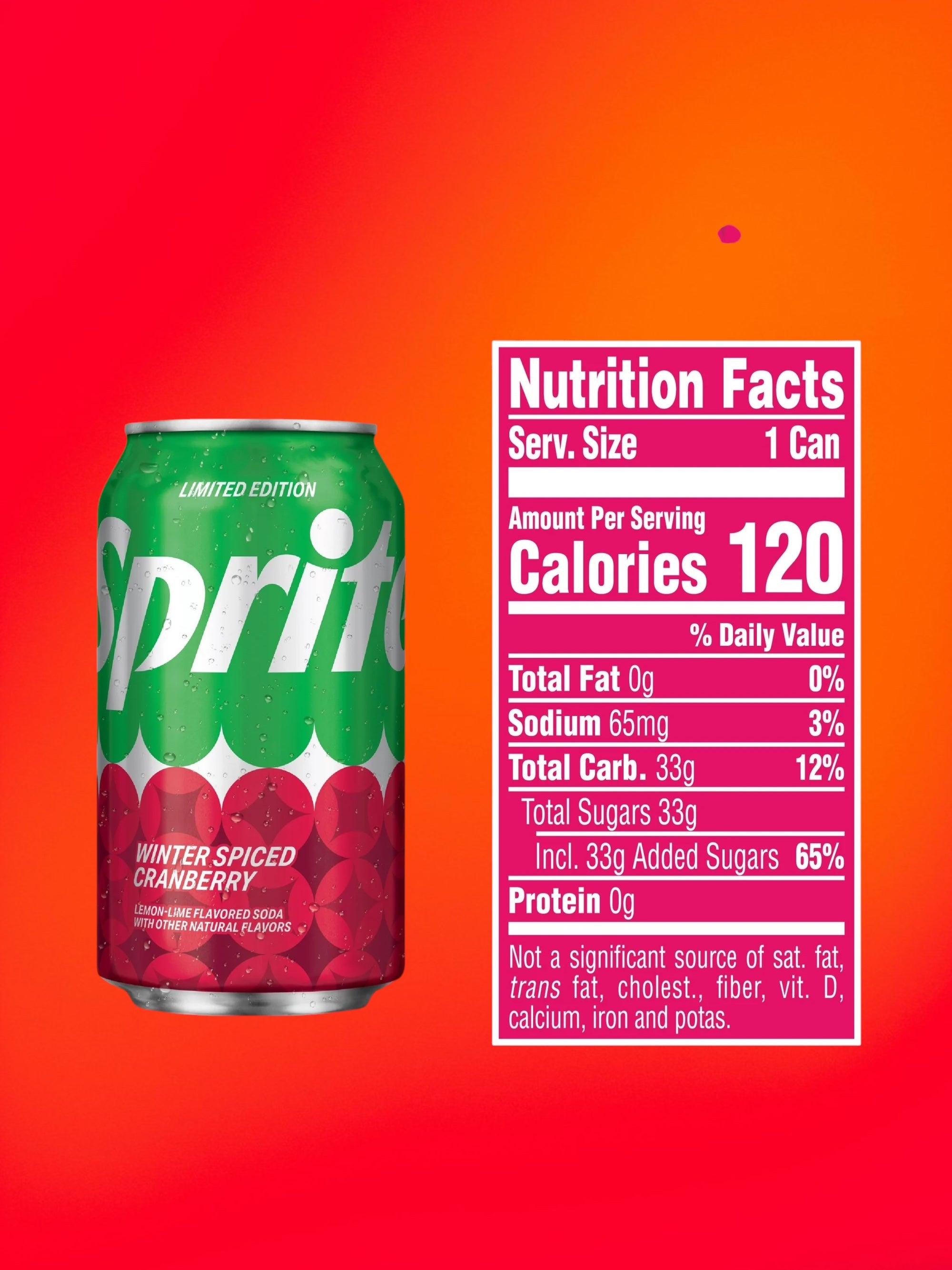 Sprite Winter Spiced Cranberry – 355ml Imported Exotic Can