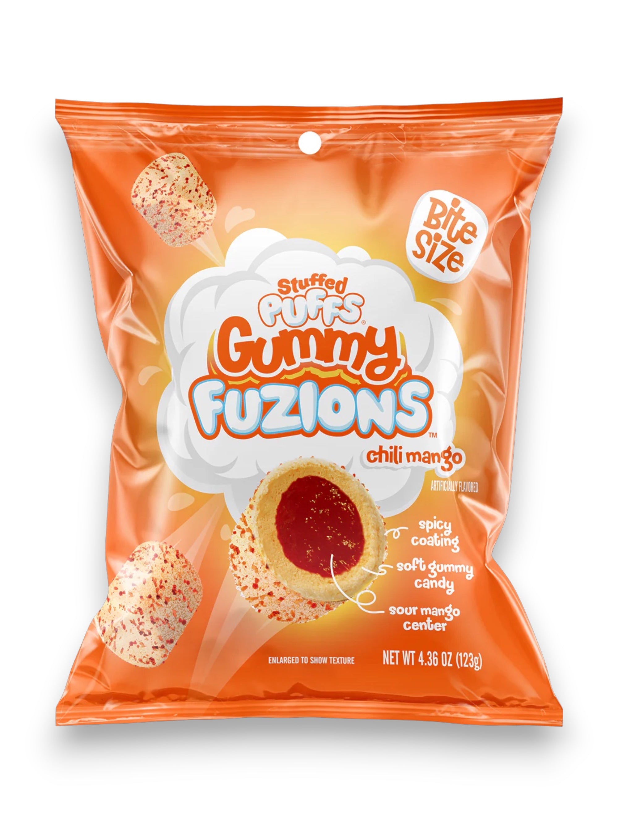 Stuffed Puffs Gummy Fusions Chili Mango Candy 123g | Imported Exotic Candy