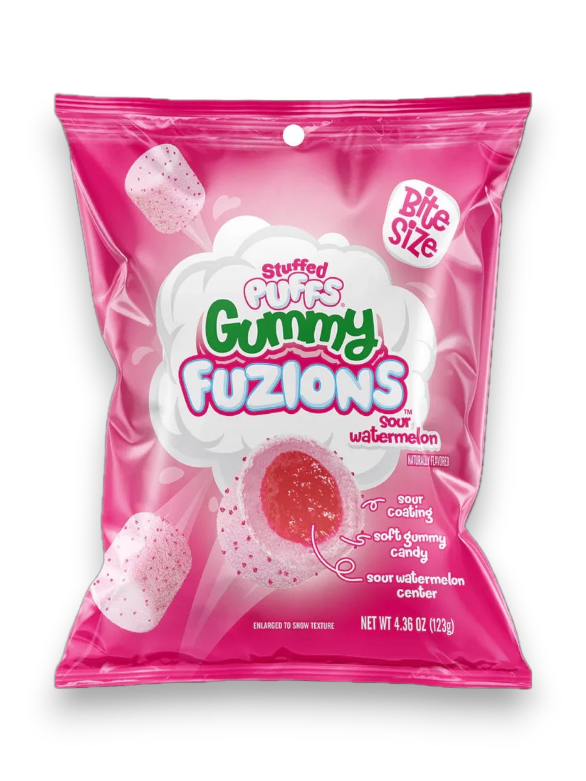 Stuffed Puffs Gummy Fusions Sour Watermelon Candy 123g | Imported Exotic Candy