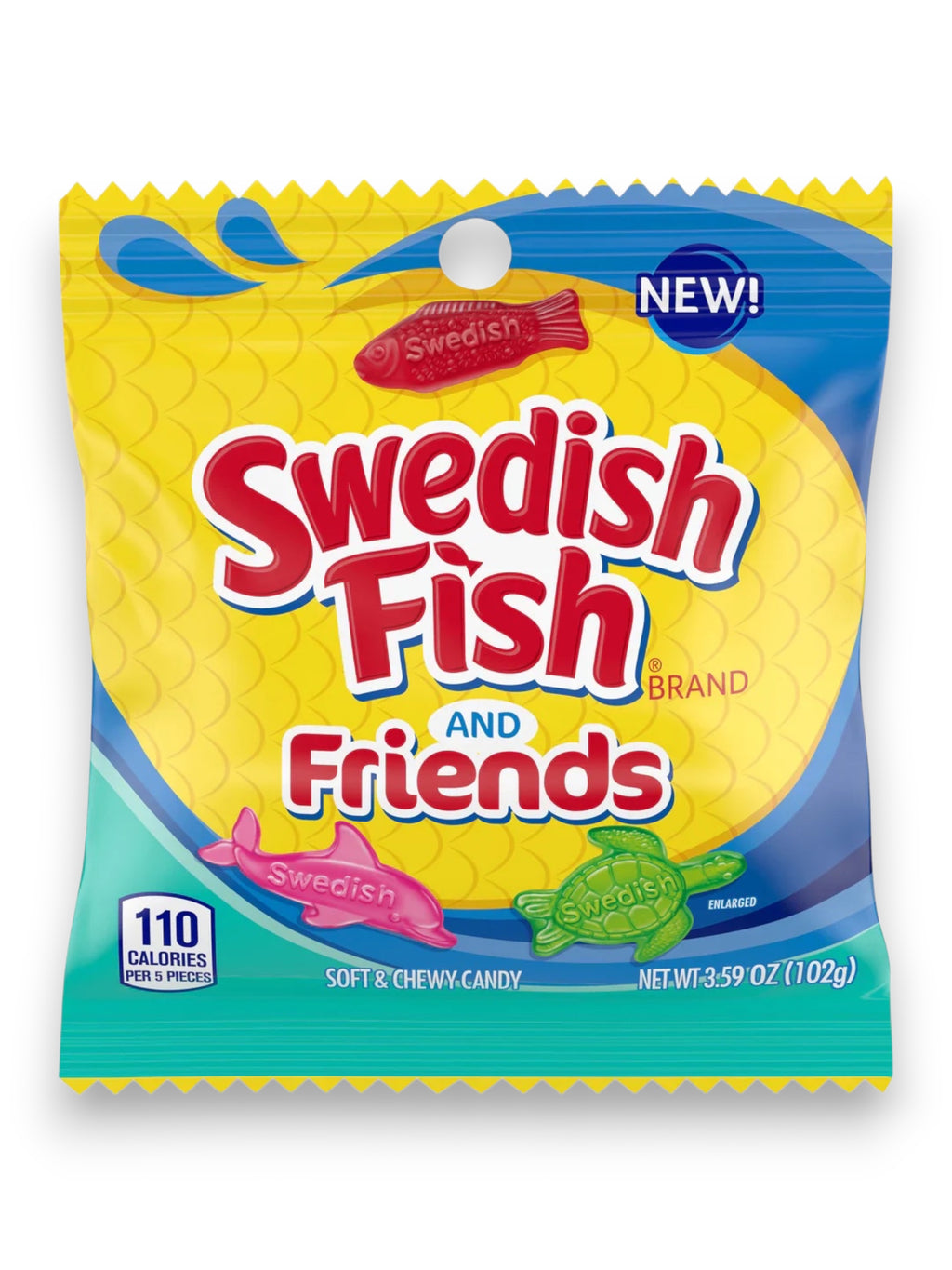 Swedish Fish & Friends Candy 102g | Imported Soft Candy