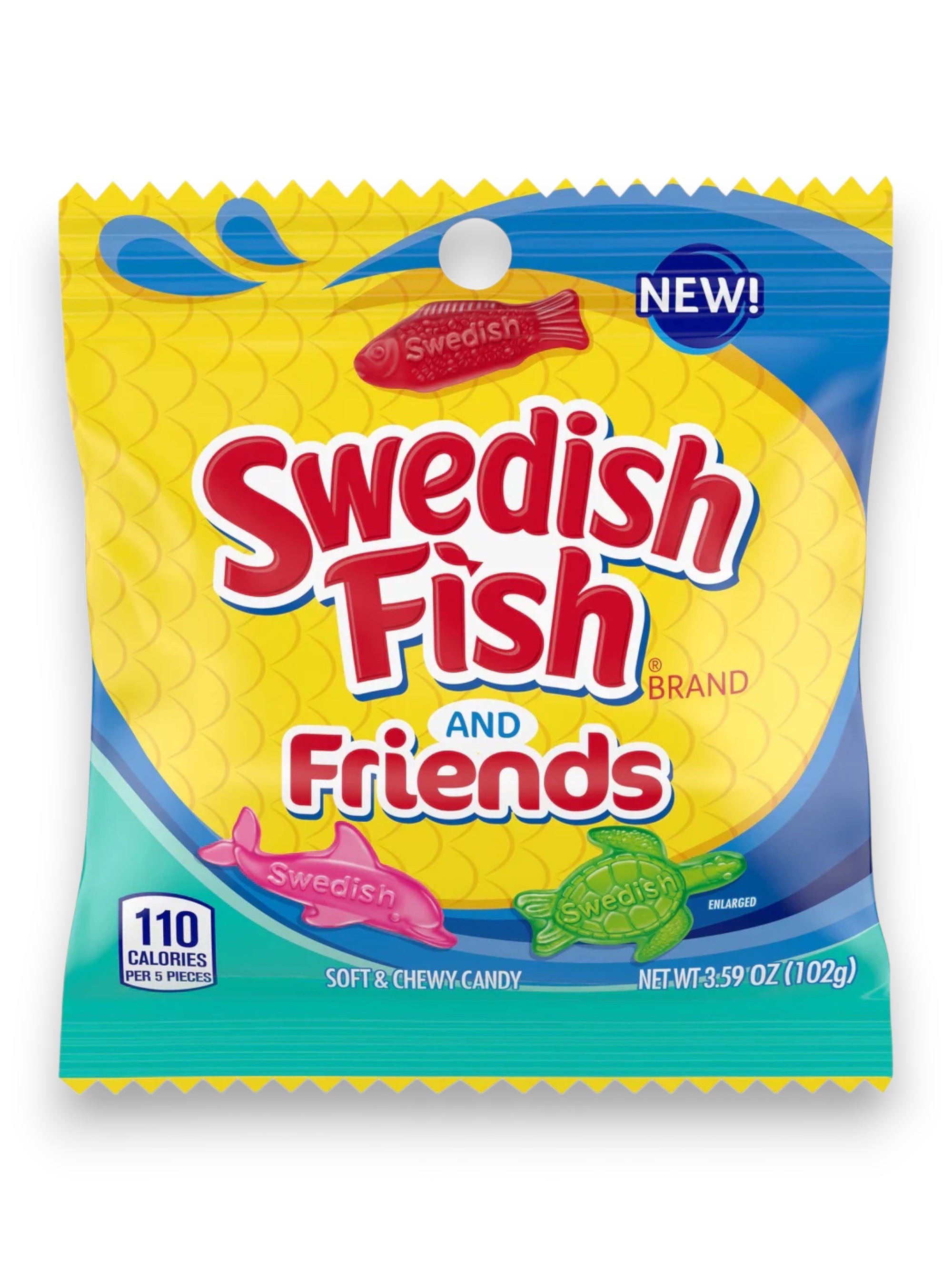 Swedish Fish & Friends Candy 102g | Imported Soft Candy