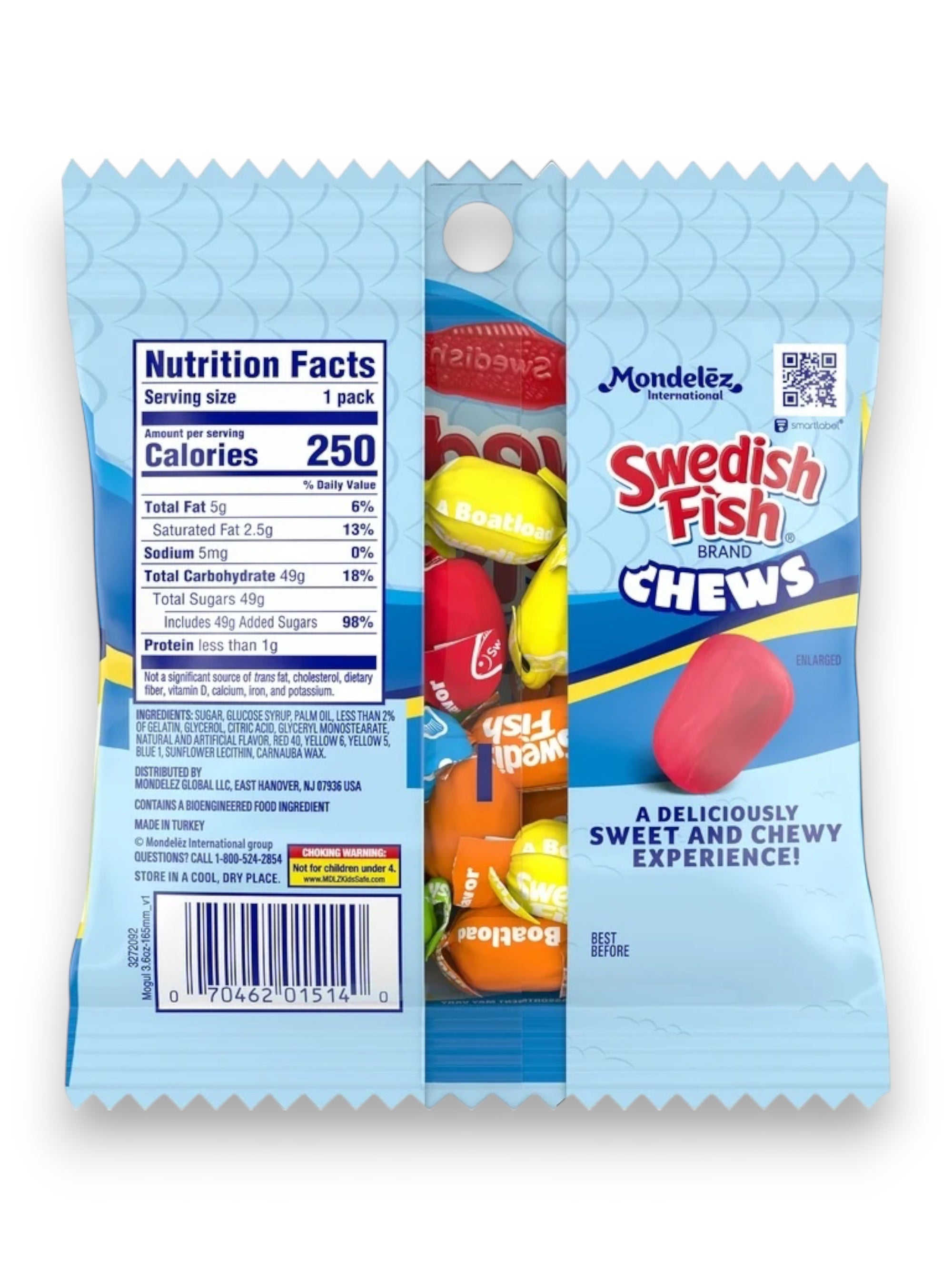 Swedish Fish Chews Candy 60g | Imported Soft Candy