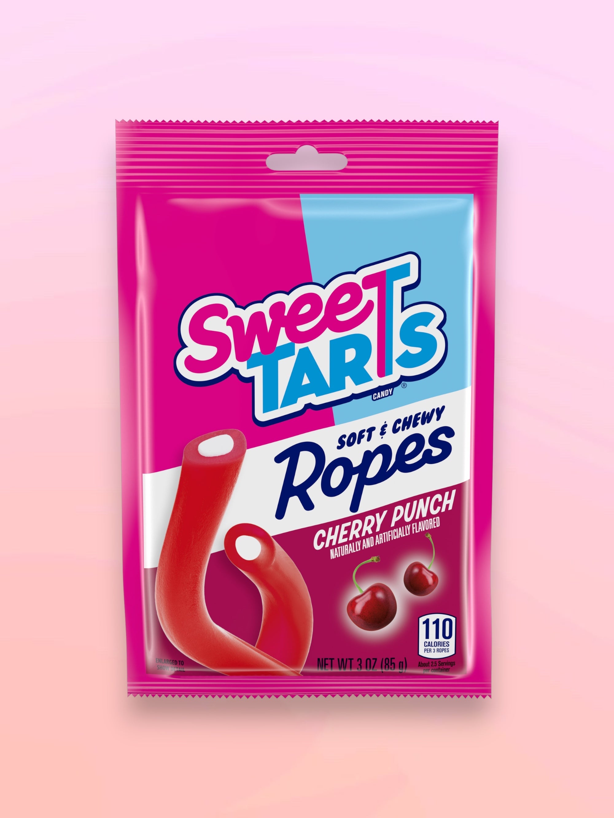 Sweet Arts Ropes Cherry Punch Candy 85g – Imported Exotic Chewy Candy