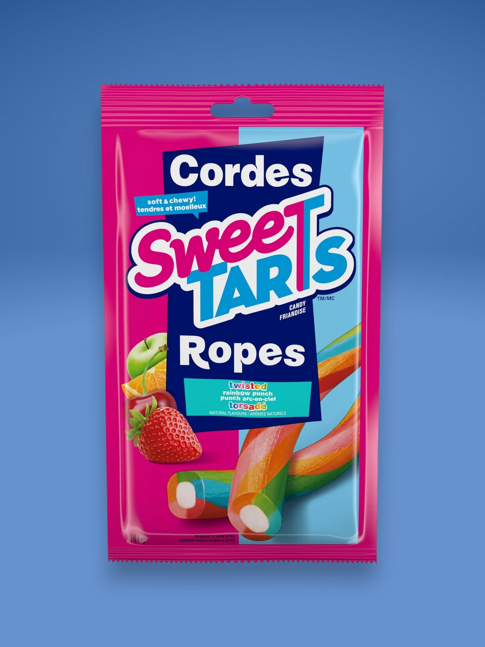 Sweet Arts Ropes Twisted Rainbow Punch Candy 141g – Imported Exotic Chewy Candy