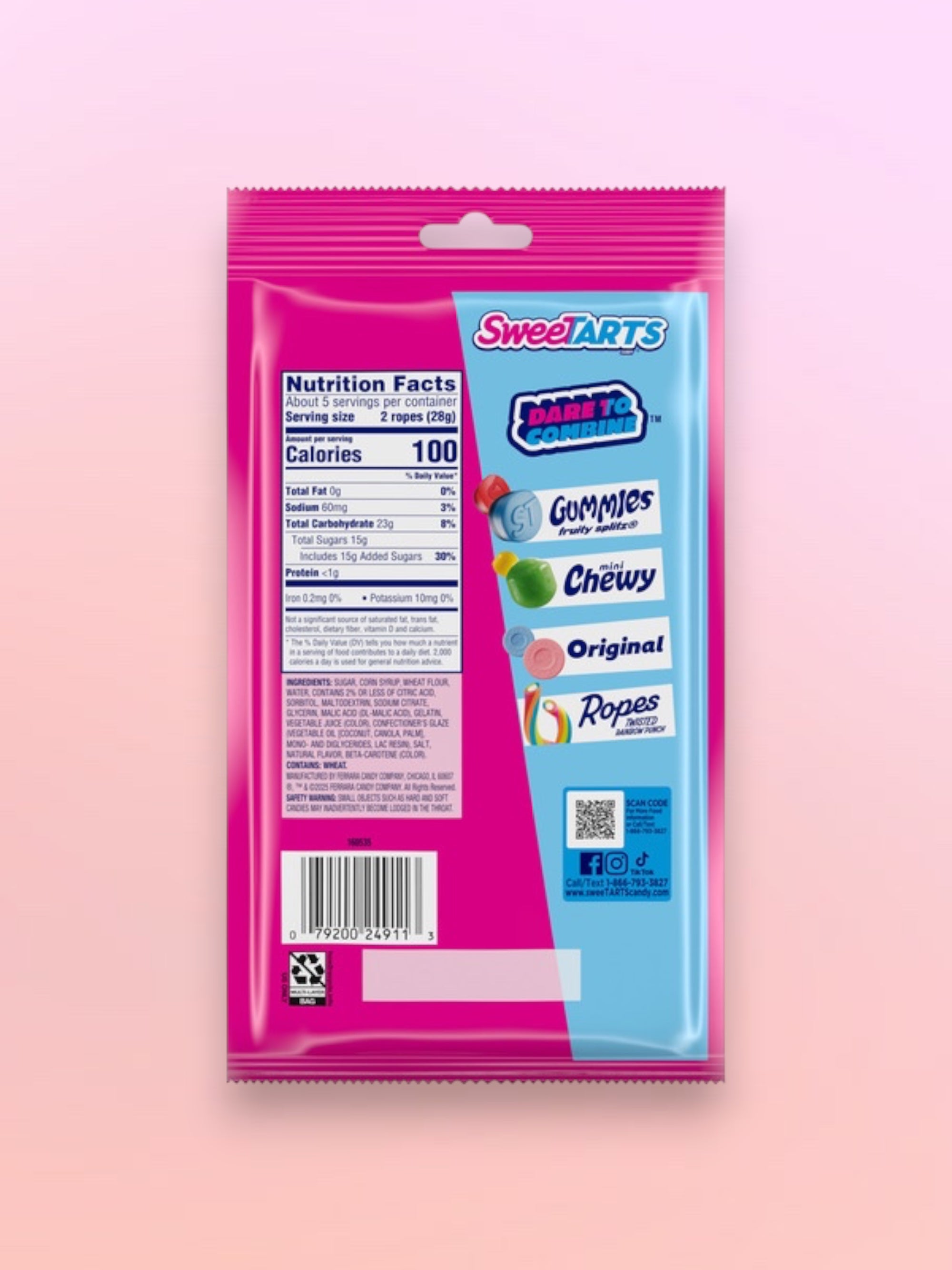 Sweet Arts Ropes Cherry Punch Candy 85g – Imported Exotic Chewy Candy