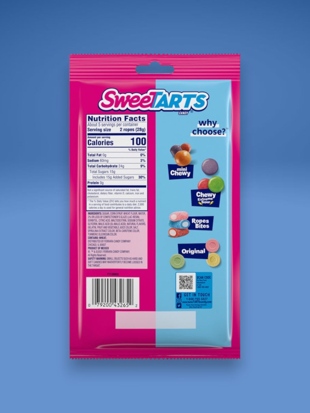 Sweet Arts Ropes Twisted Rainbow Punch Candy 141g – Imported Exotic Chewy Candy