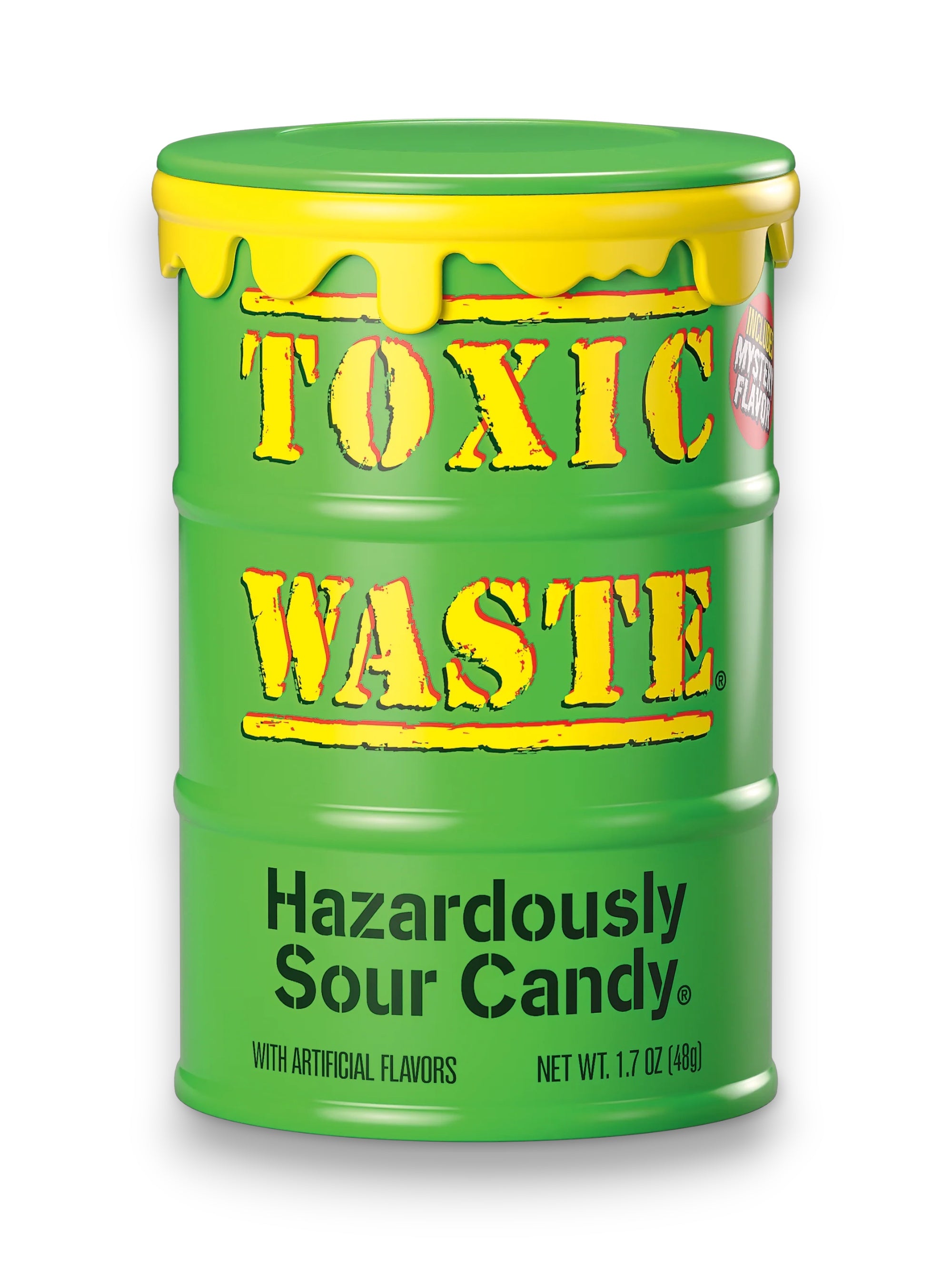Toxic Waste Hazardously Sour Candy – Mystery Flavor Green Drum