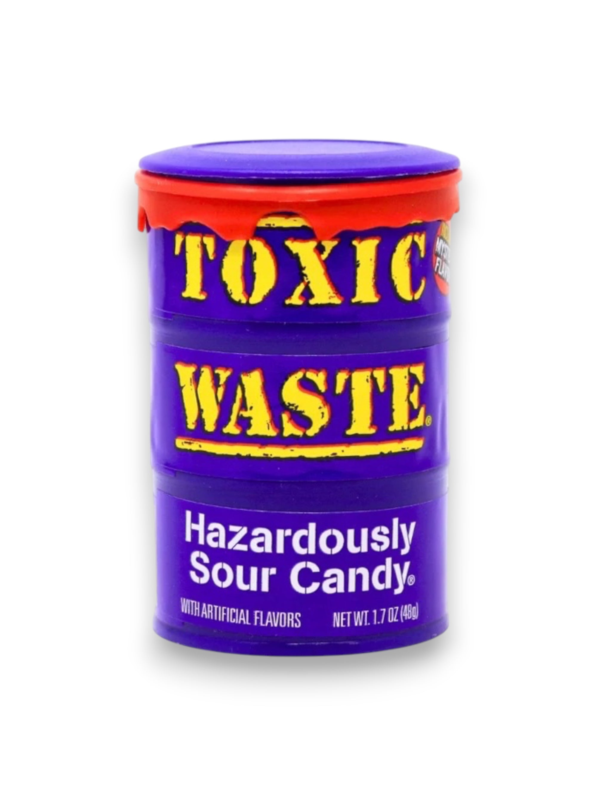 Toxic Waste Hazardously Sour Candy – Mystery Flavor Purple Drum