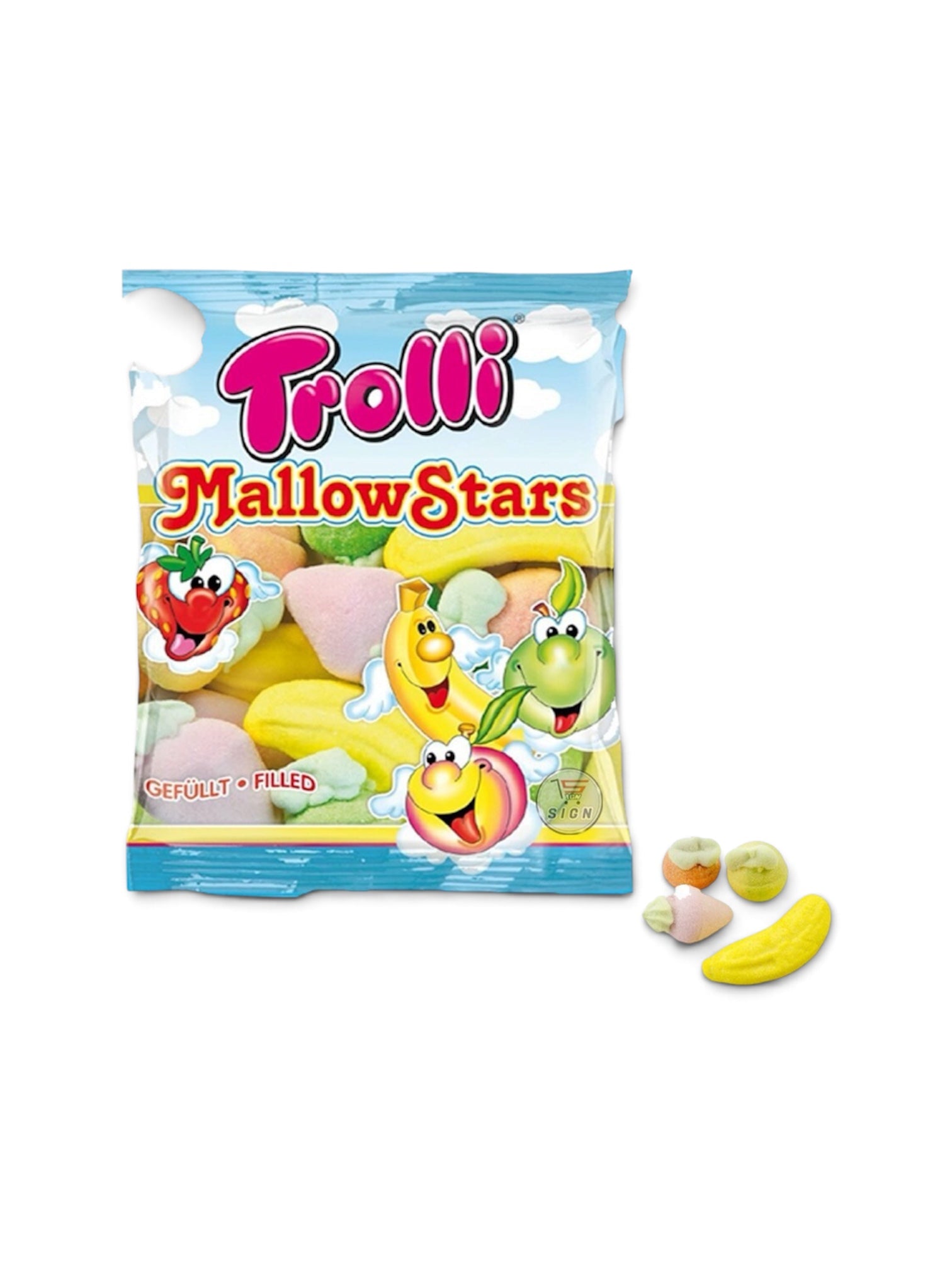 Trolli Marshmallow Candy – Choco Banana, Apple Mallow, Mallow Stars & Peach Mallow