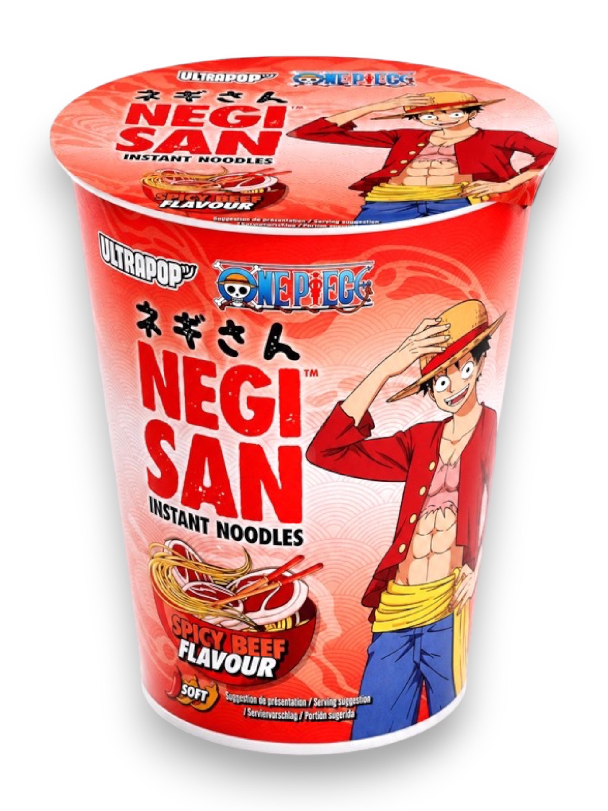 UltraPop Negi-San Instant Noodles Spicy Beef Flavor – Dragon Ball Z Edition | Japanese Style Instant Ramen