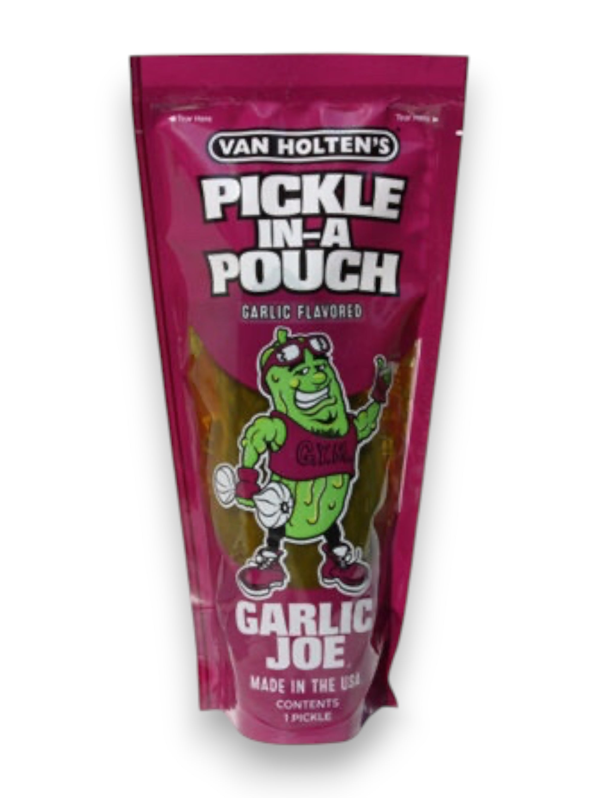 Van Holten's Pickle-In-A-Pouch Garlic Joe | Imported Garlic Flavored Pickle