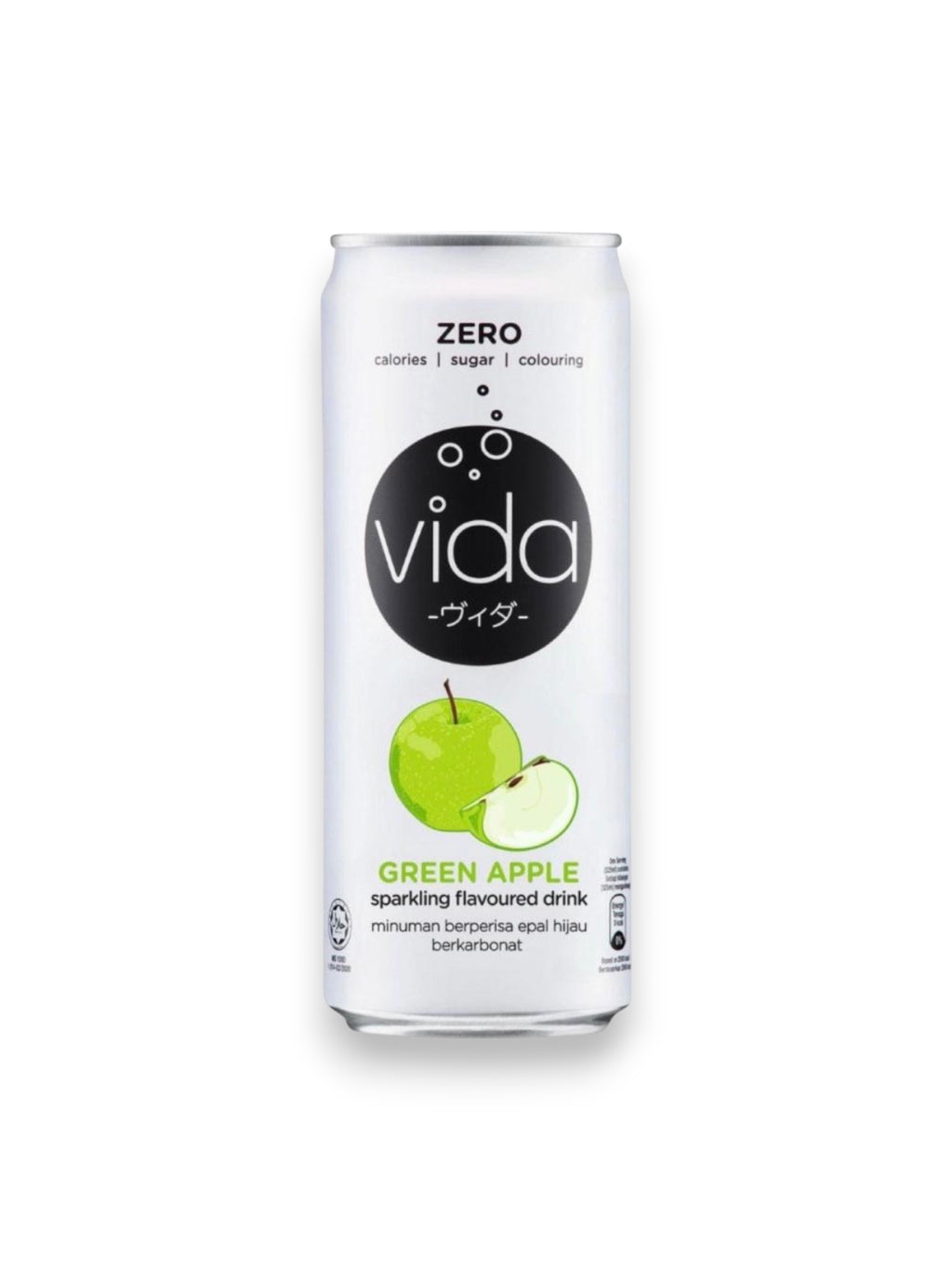 Vida Green Apple Drink 325ml Can – Imported from Malaysia | Crisp Apple Beverage