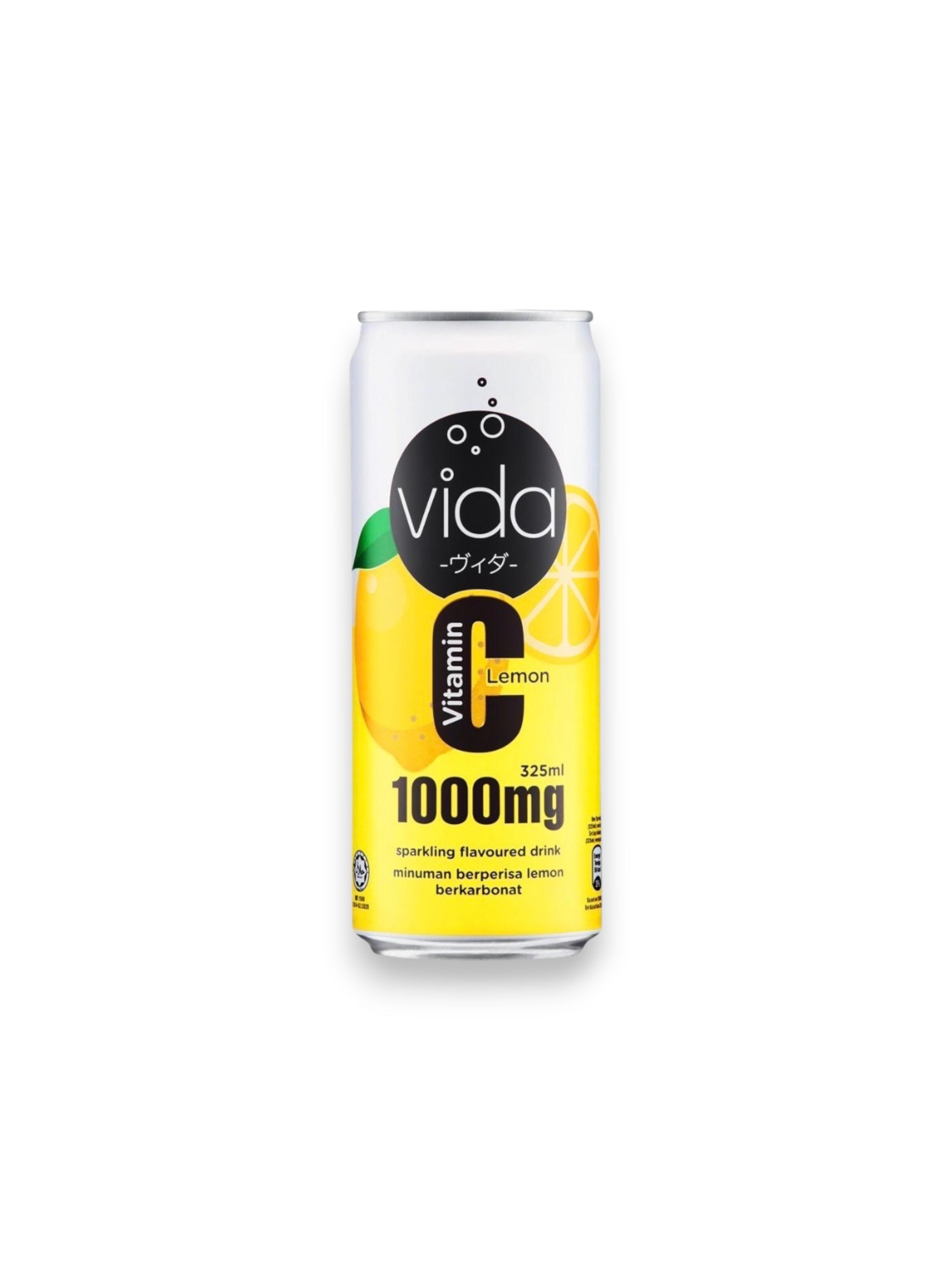 Vida Lemon Drink 325ml Can – Imported from Malaysia | Refreshing Lemon Beverage