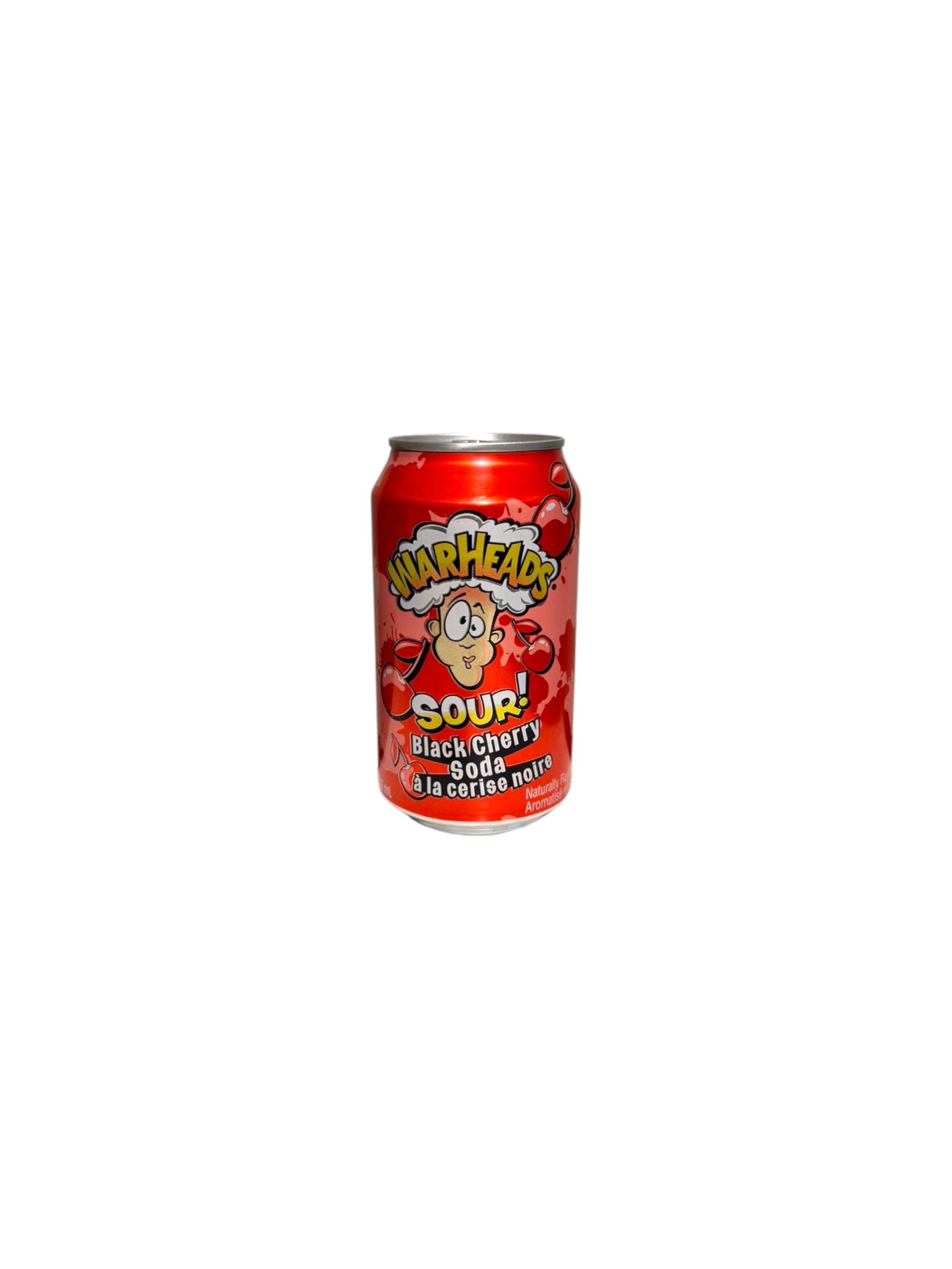 Warheads Black Cherry soda 355ml sour candy drink