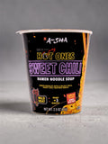 A-Sha x Hot Ones Sweet Chili Cup Noodles | Imported from USA