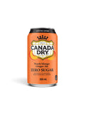 Canada Dry Peach Mango Zero Sugar Sparkling Beverage – Refreshing Zero Sugar Soft Drink