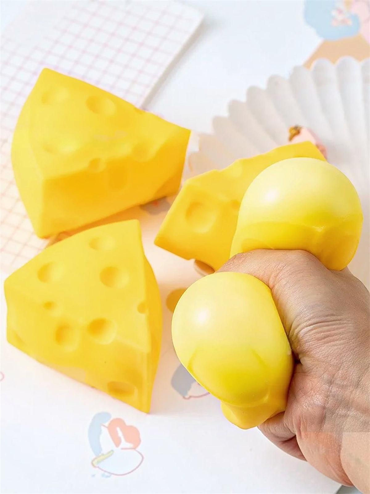 Cheese Slice Squishy Toy