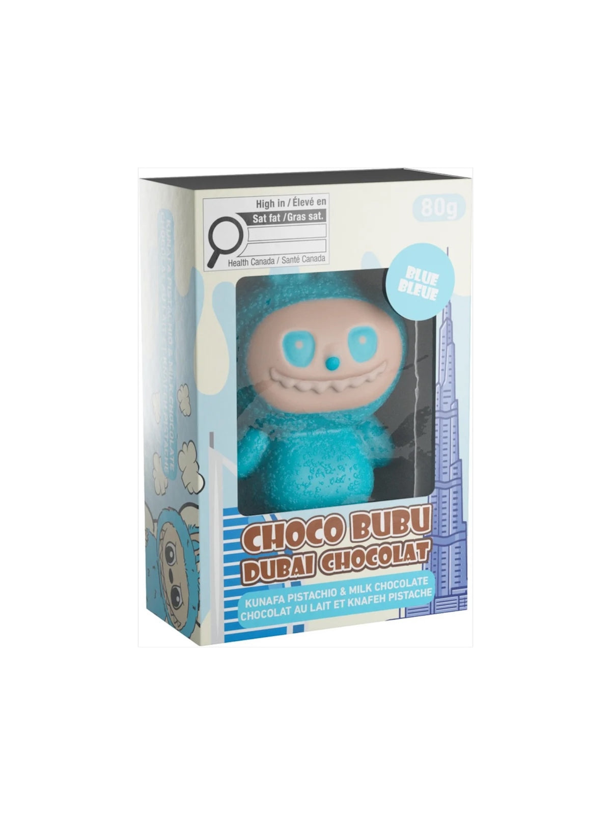 Choco Bubu Dubai Chocolate – Blue Flavour, 80g | Made in UAE