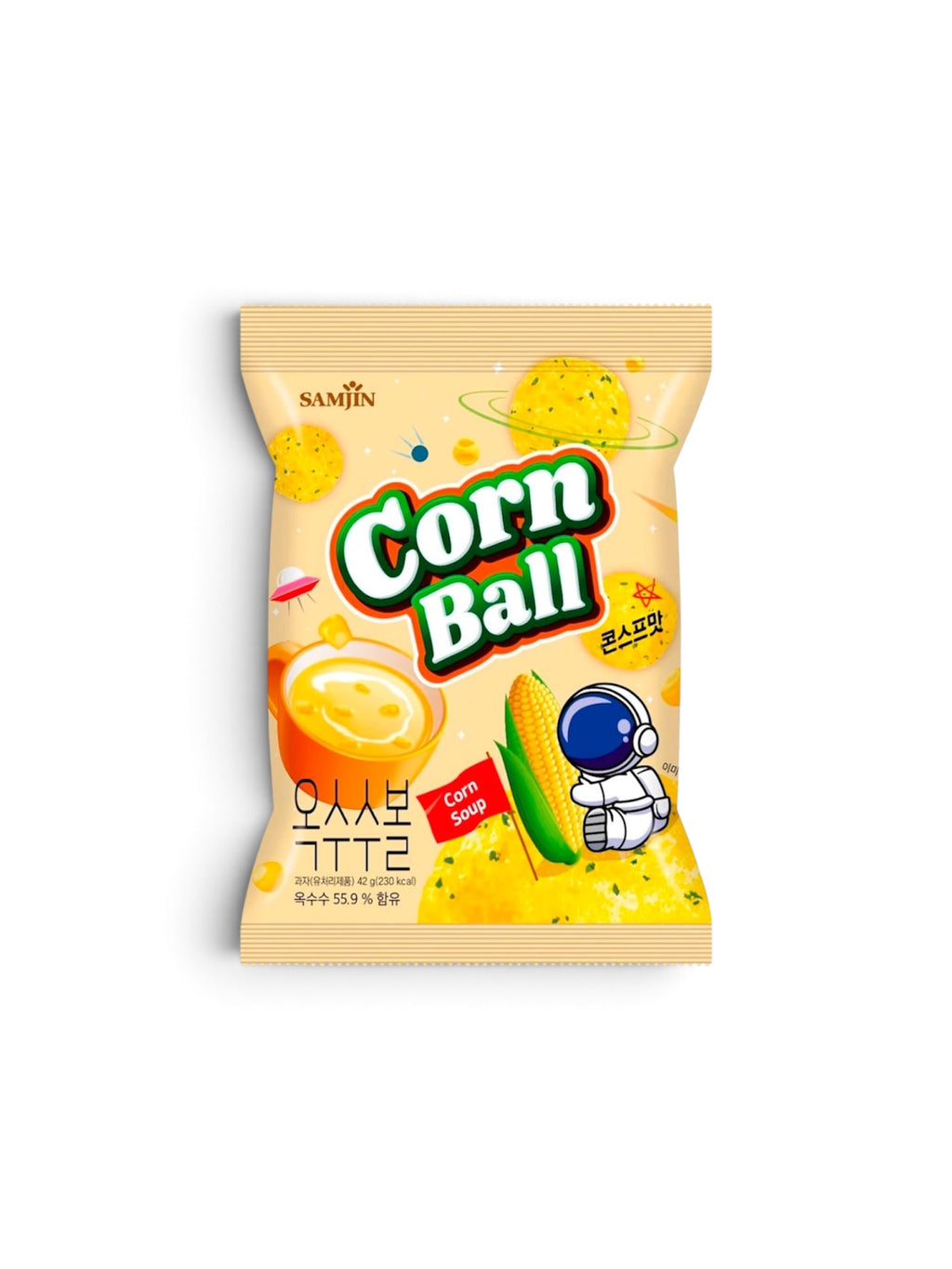 Samjin Korean Snack Balls – Cheese, Takoyaki, Melon & Corn