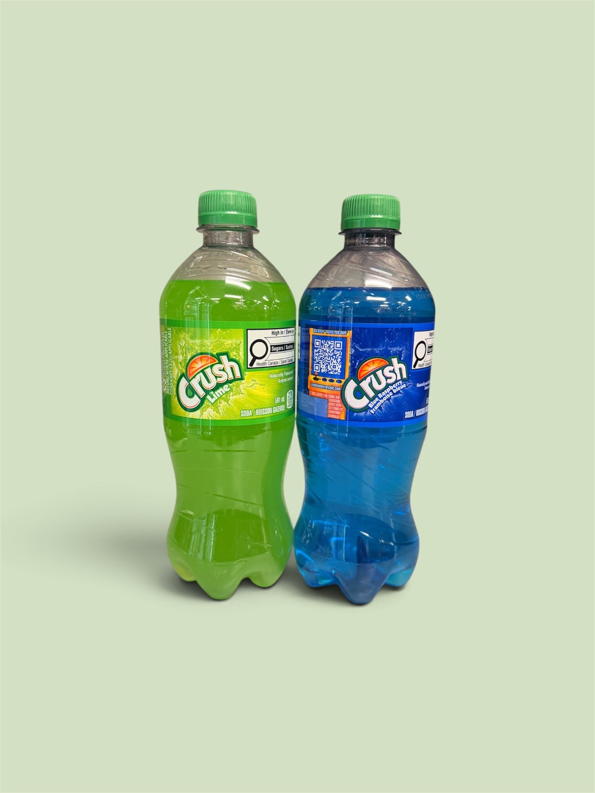 Crush Soda – Lime & Blue Raspberry | Imported 591 mL Bottle