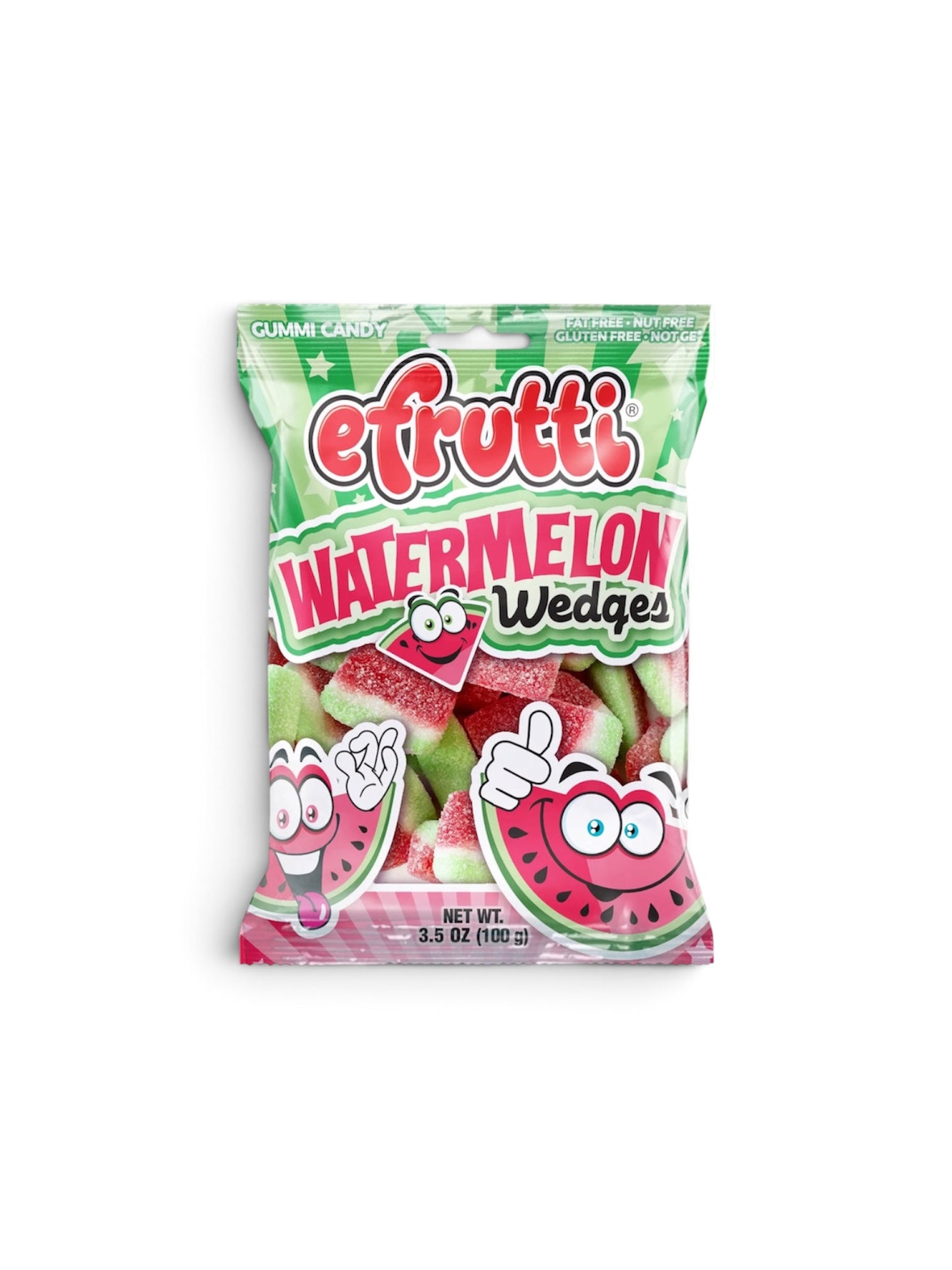 eFrutti Watermelon Wedges Gummy Candy 100g | Imported Fruit Gummies