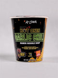 A-Sha x Hot Ones Garlic Chili Cup Noodles | Imported from USA