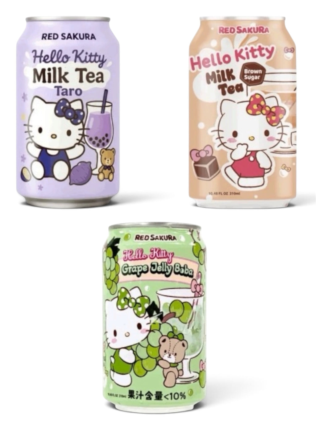 Hello Kitty Drinks – 310ml | 3 Flavours