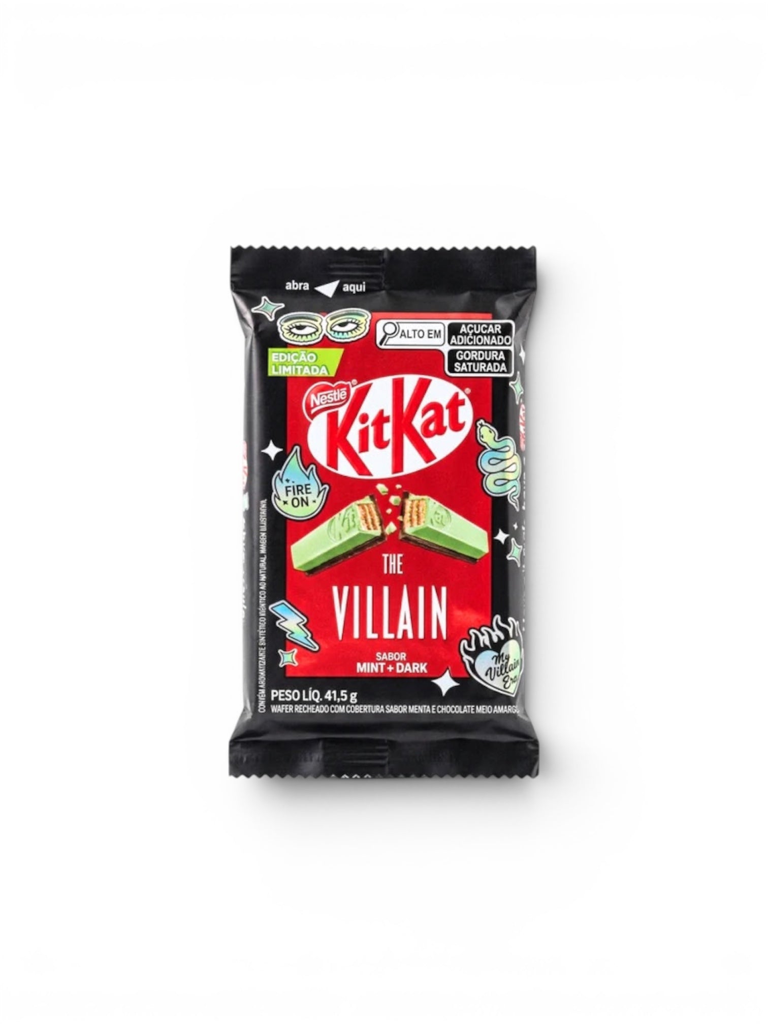 KitKat The Villain Mint & Dark Chocolate Wafer Bar – Crispy Wafer with Refreshing Mint Flavor
