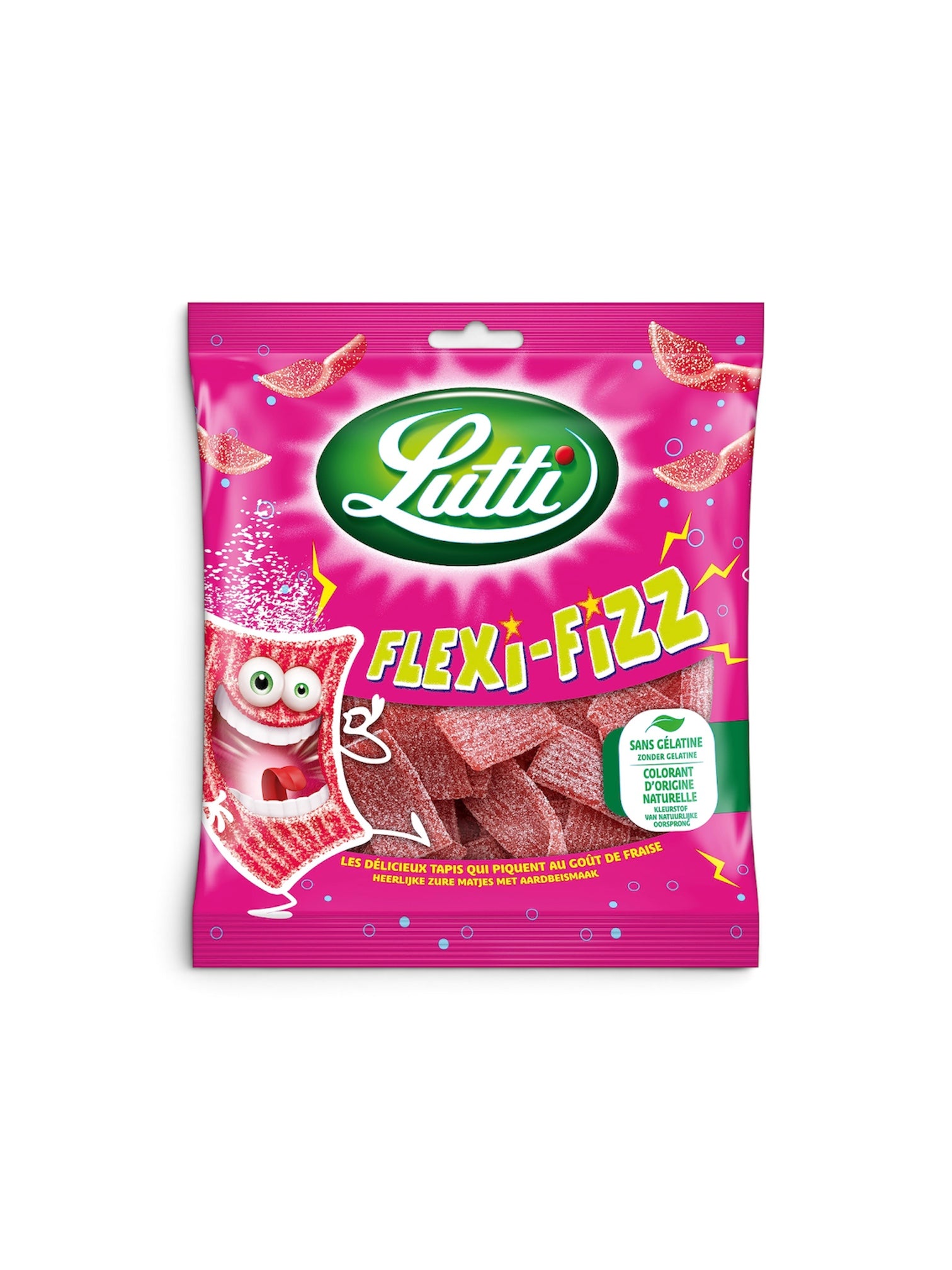Lutti Flexi Fizz Sour Gummy Candy Imported from Belgium – 225g