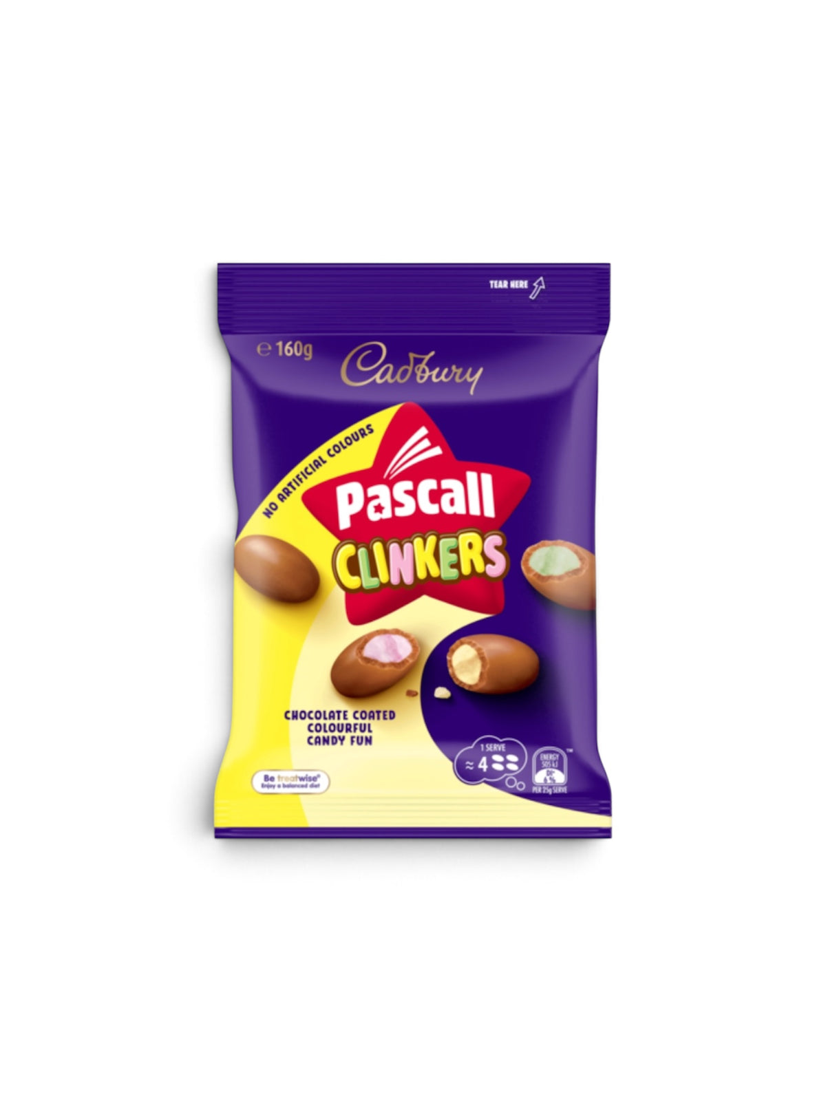 Cadbury Pascall Clinkers – Chocolate Coated Colourful Candy
