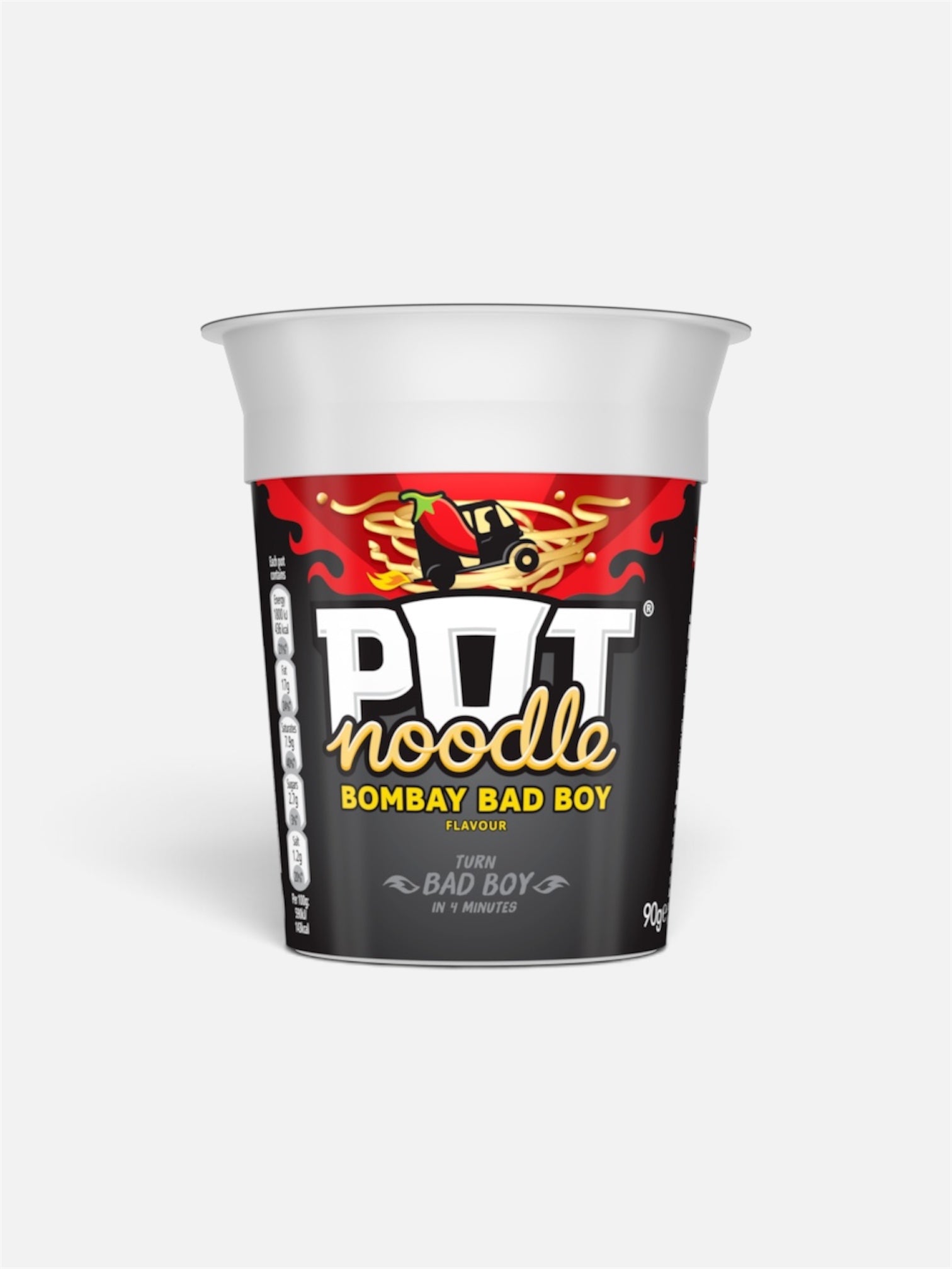 Pot Noodle Bombay Bad Boy Instant Noodles – Spicy Curry Flavour Pot | 90g