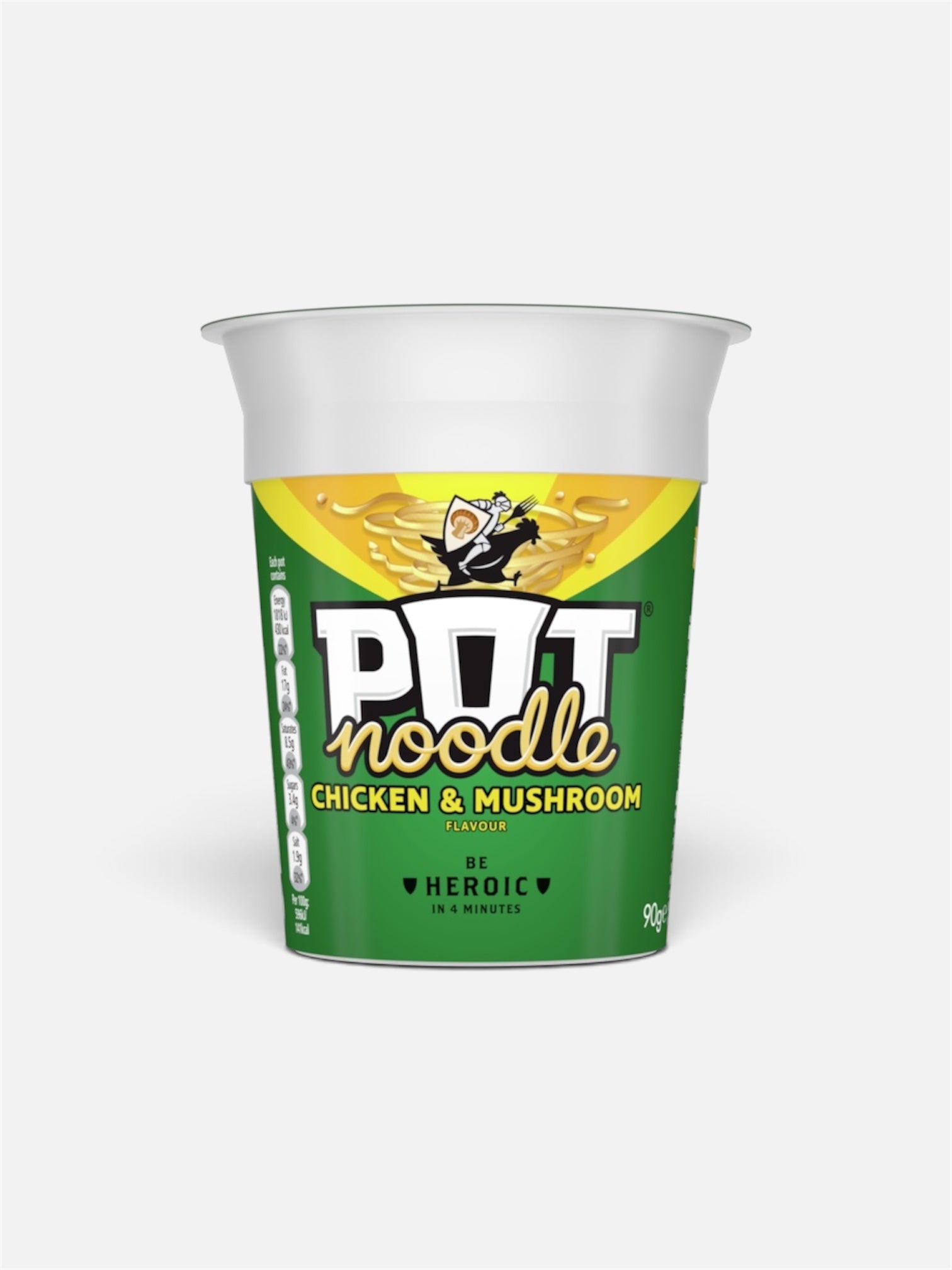 Pot Noodle Chicken & Mushroom Instant Noodles – Classic Flavour Pot | 90g