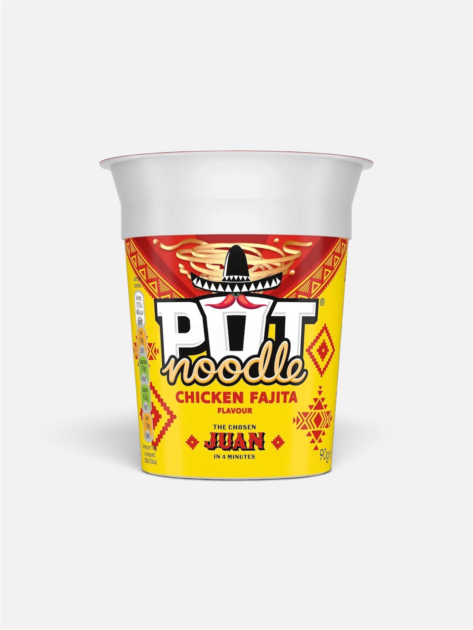 Pot Noodle Chicken Fajita Instant Noodles – Mexican-Style Flavour Pot | 90g