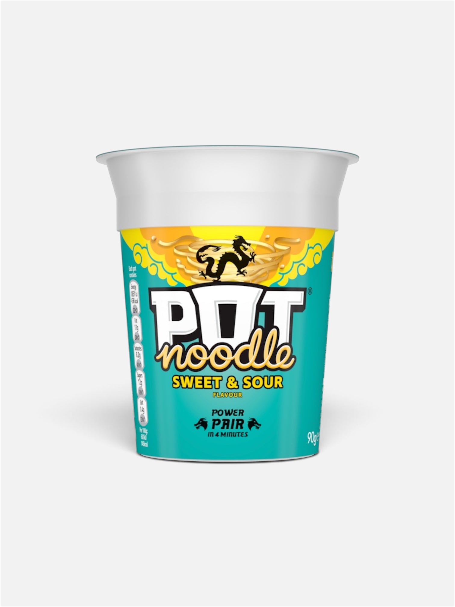 Pot Noodle Sweet & Sour Instant Noodles – Tangy Asian-Style Flavour Pot | 90g