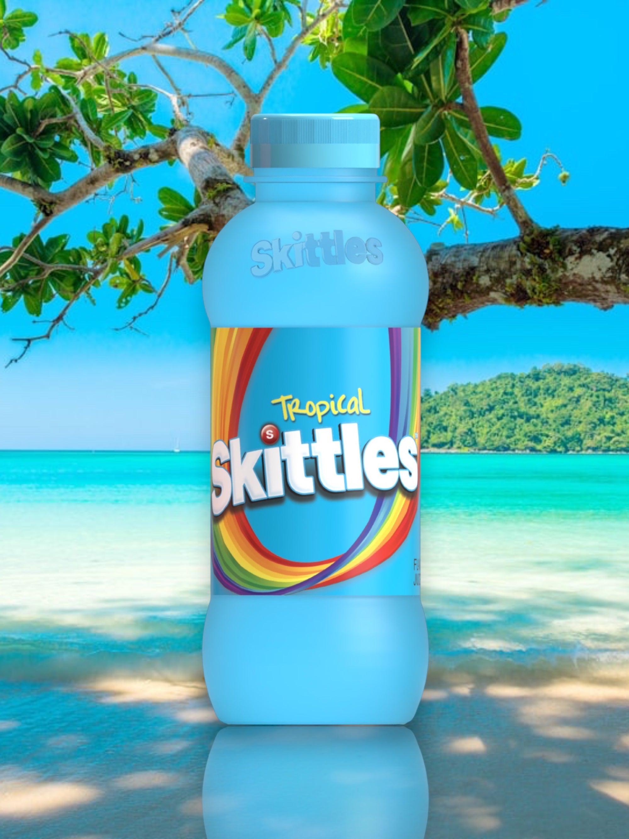Skittles Tropical Drink 414ml Bottle – Tropical Flavored Beverage