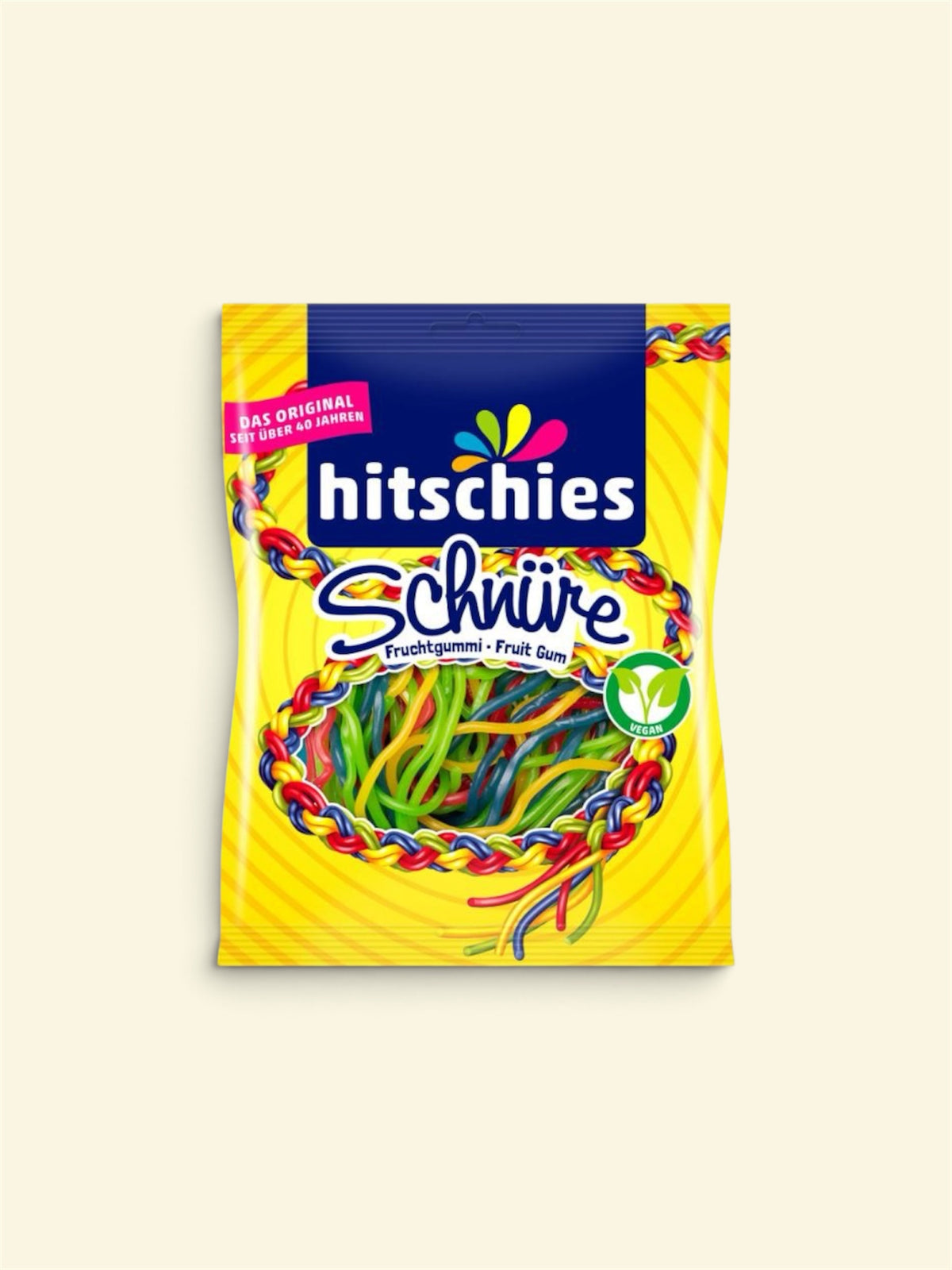 Hitschies Colourful String Fruit Gums (Schnüre) 125g – German Candy