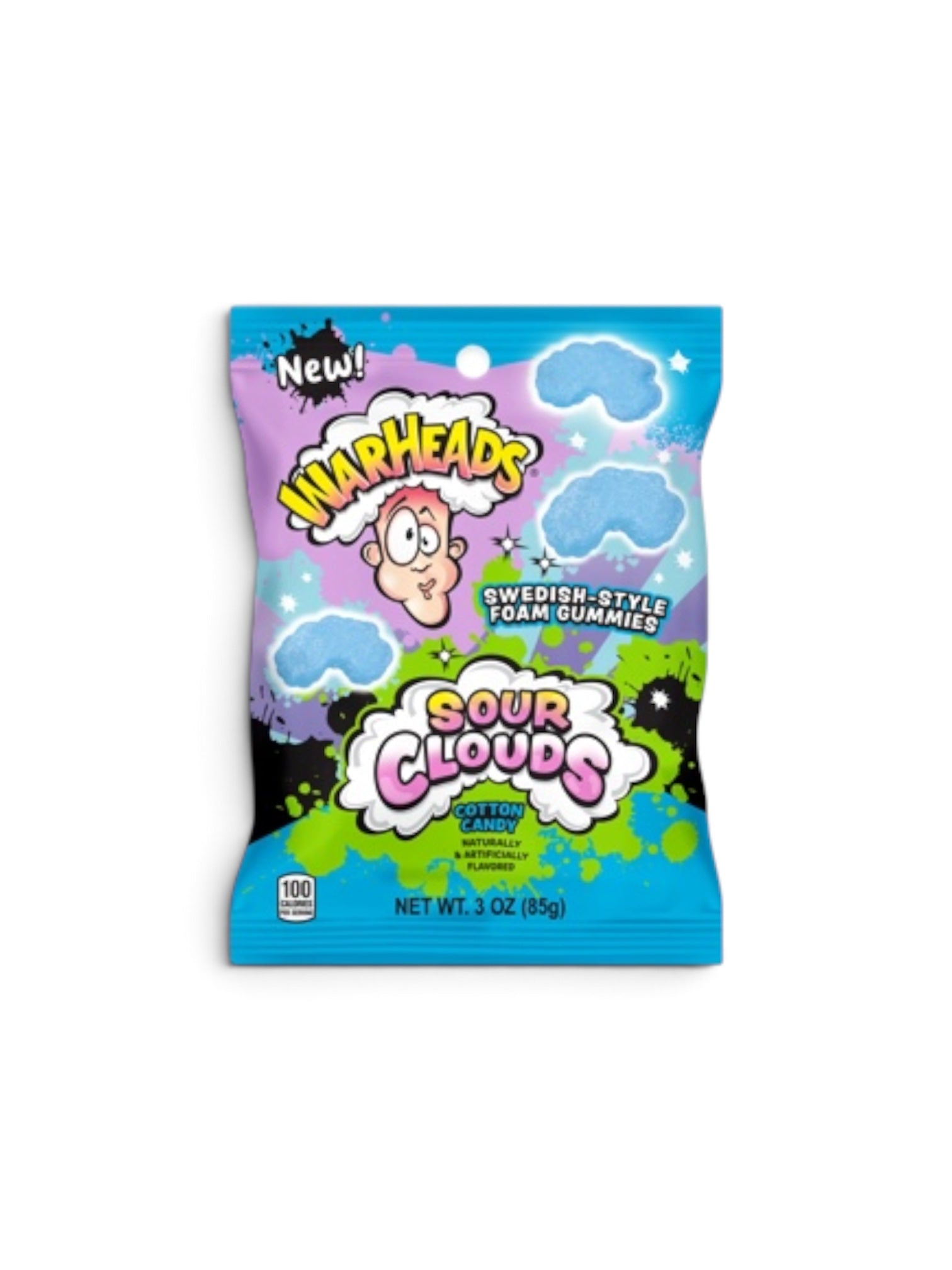 Warheads Sour Clouds Cotton Candy 85g